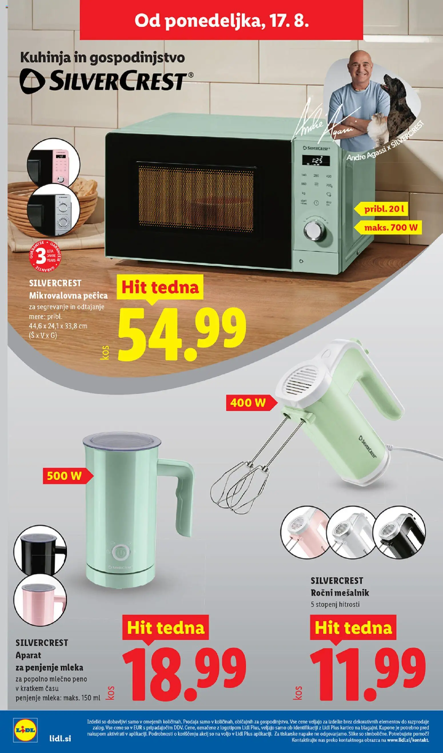 Novi Lidl katalog ponudbe – veljaven od 13.08.2026 | Stran: 52 | Izdelki: Mesalnik, Pecica, Mikrovalovna pecica, Kuhinja