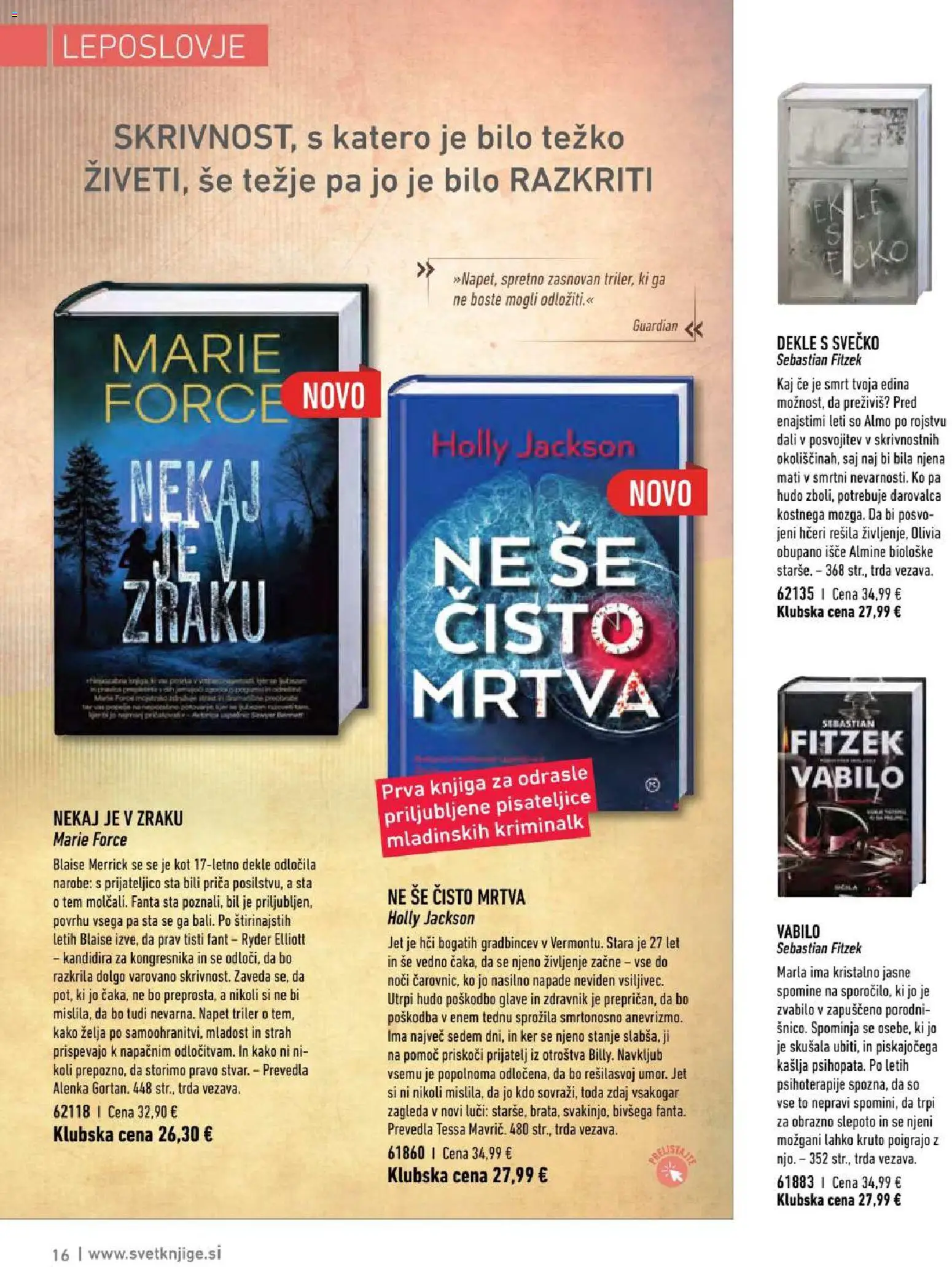 Novi Mladinska Knjiga katalog ponudbe – veljaven od 01.04.2026 | Stran: 16 | Izdelki: Knjiga