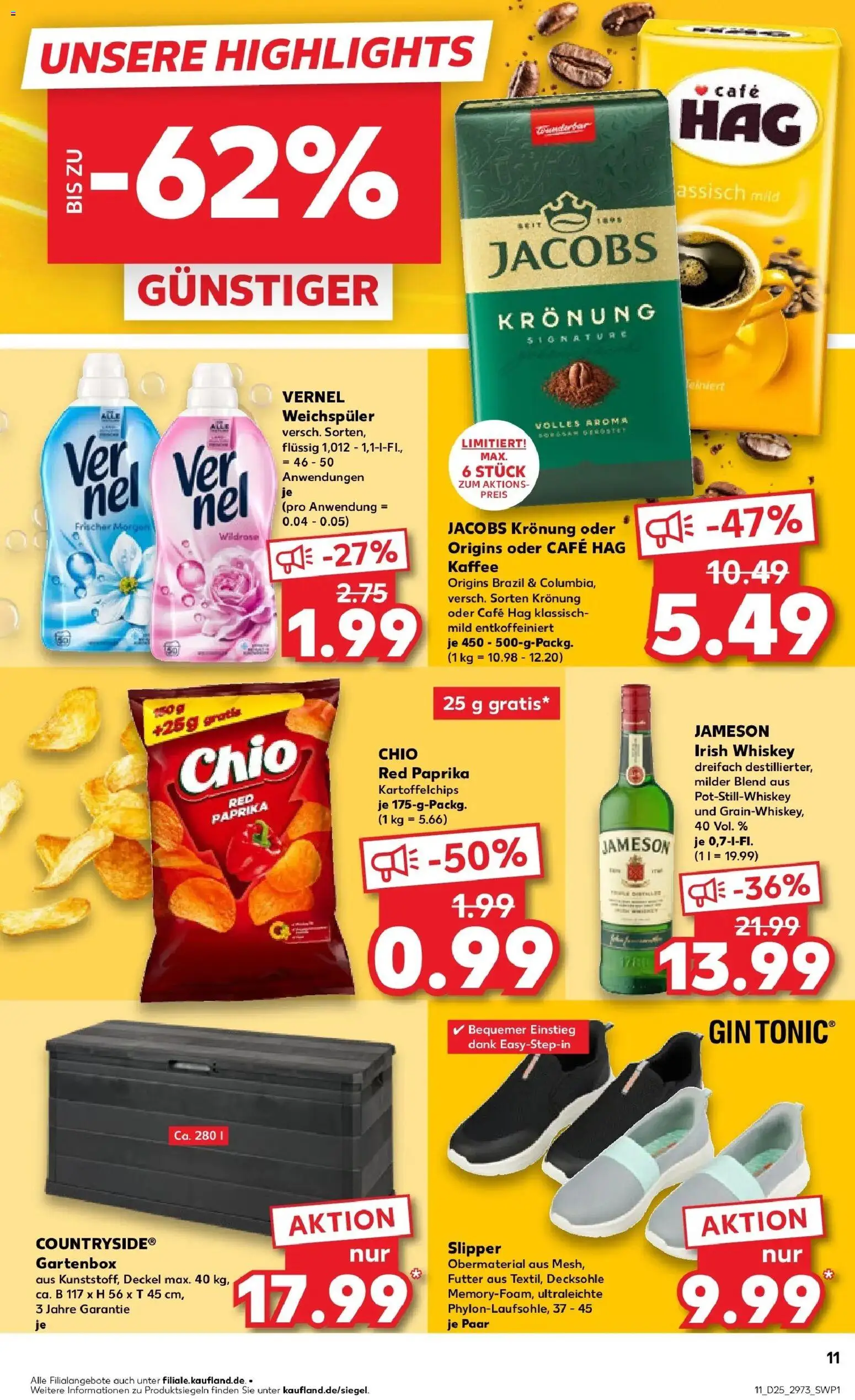 Kaufland Prospekt Demmin – gültig ab 15.06.2026 | Seite: 22 | Produkte: Jameson, Weichspüler, Paprika, Whiskey