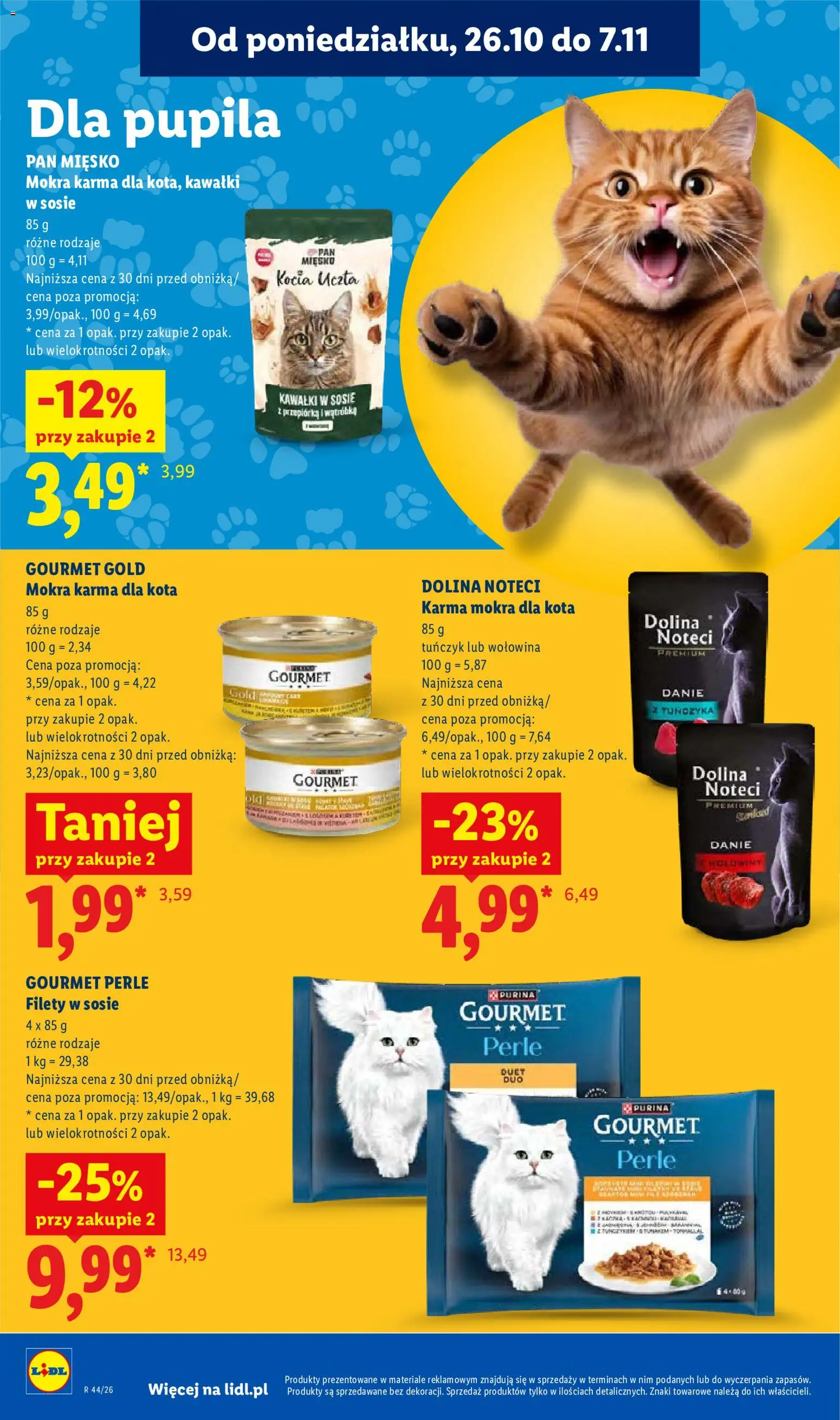 Lidl Polsko leták od 29.10.2026 | Strana: 114 | Produkty: Gourmet, Purina, Gourmet Gold