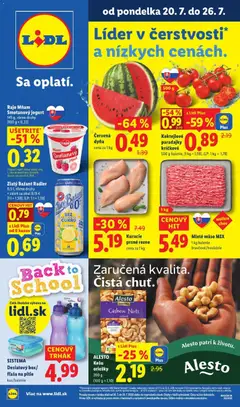 Lidl leták platný od 20.07.2026