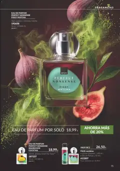 Vista previa Catálogo AVON campaña 10 válido desde el 01/10/2026 | Página: 75 | Productos: Loción corporal, Ginebra, Higos, Matcha