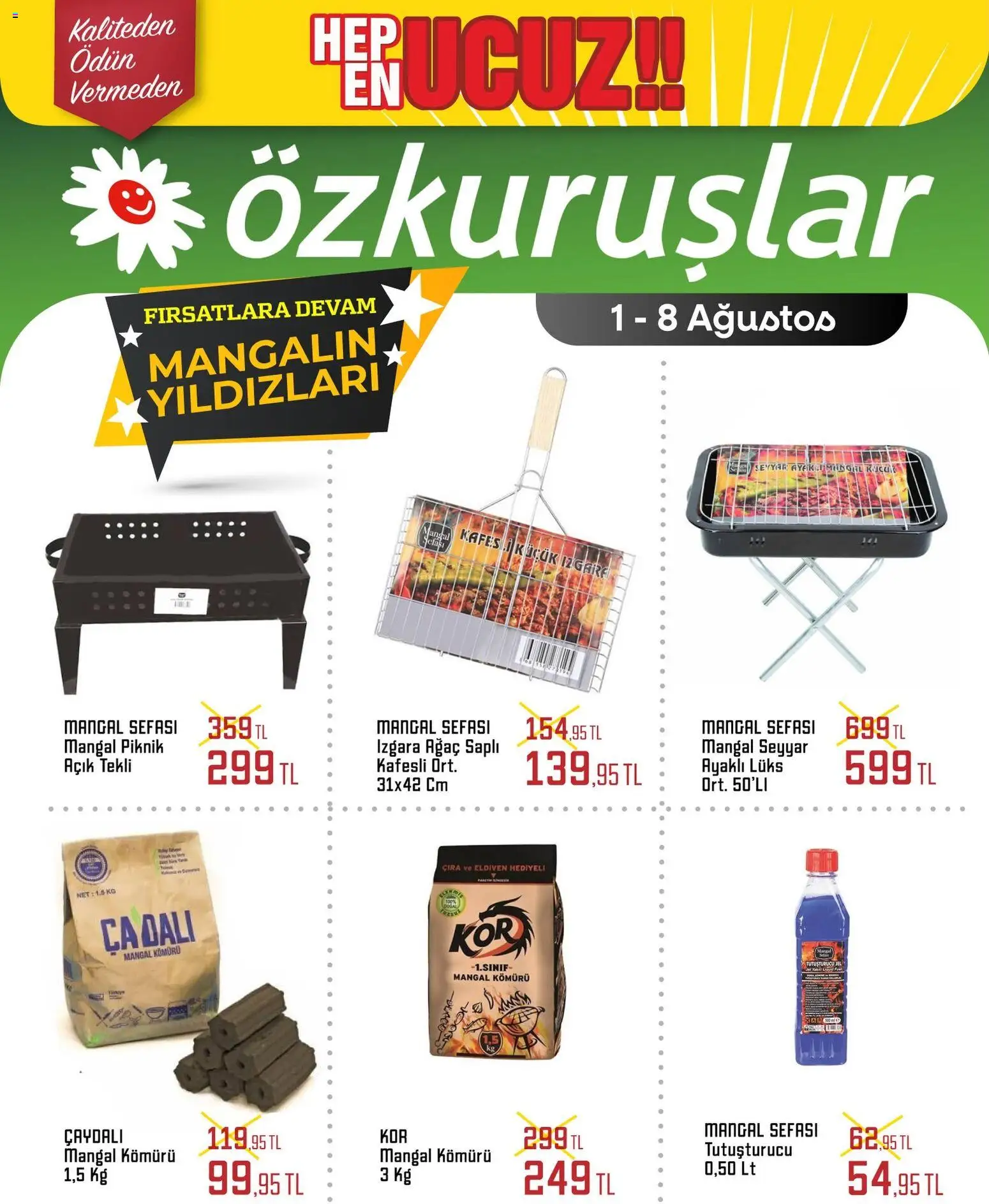 Özkuruşlar İndirim - 01 Ağustos 2026 tarihinden itibaren geçerlidir | Sayfa: 2 | Ürünler: Eldiven, Izgara