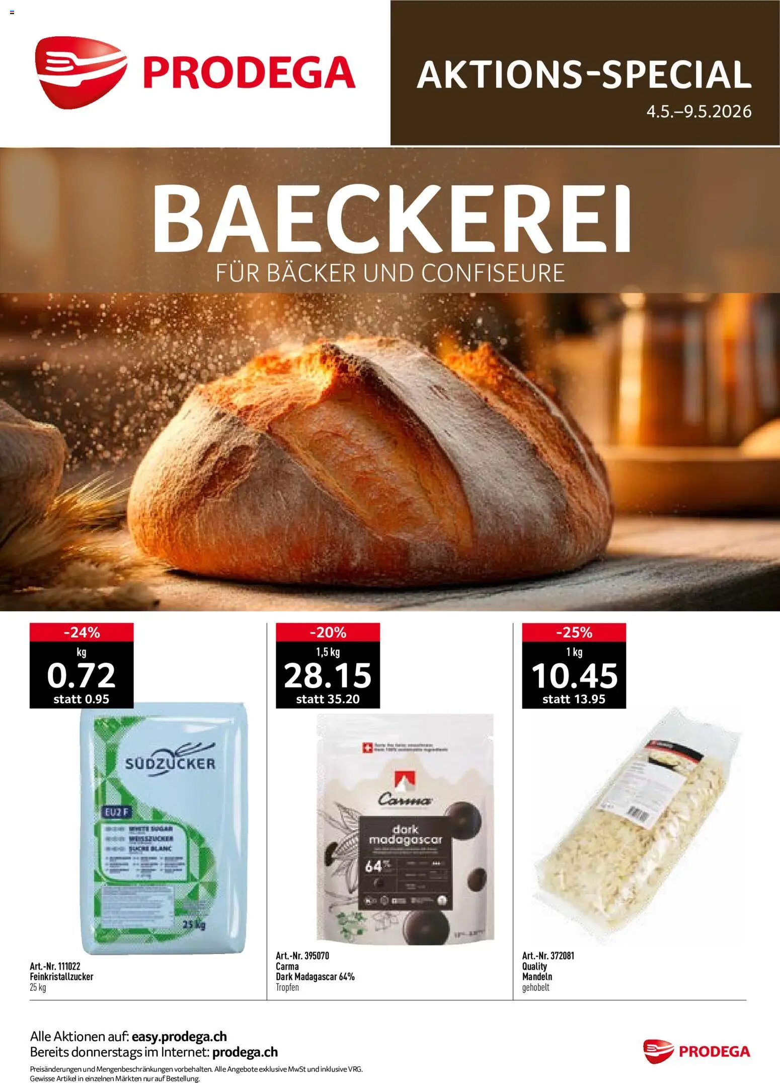 Prodega aktionen Bäckerei – gültig ab 04.05.2026 | Seite: 1