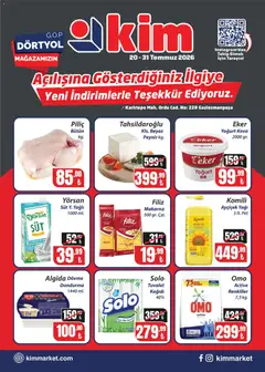 20 Temmuz 2026 tarihinden itibaren geçerli olan Kim Market kataloğu önizlemesi
