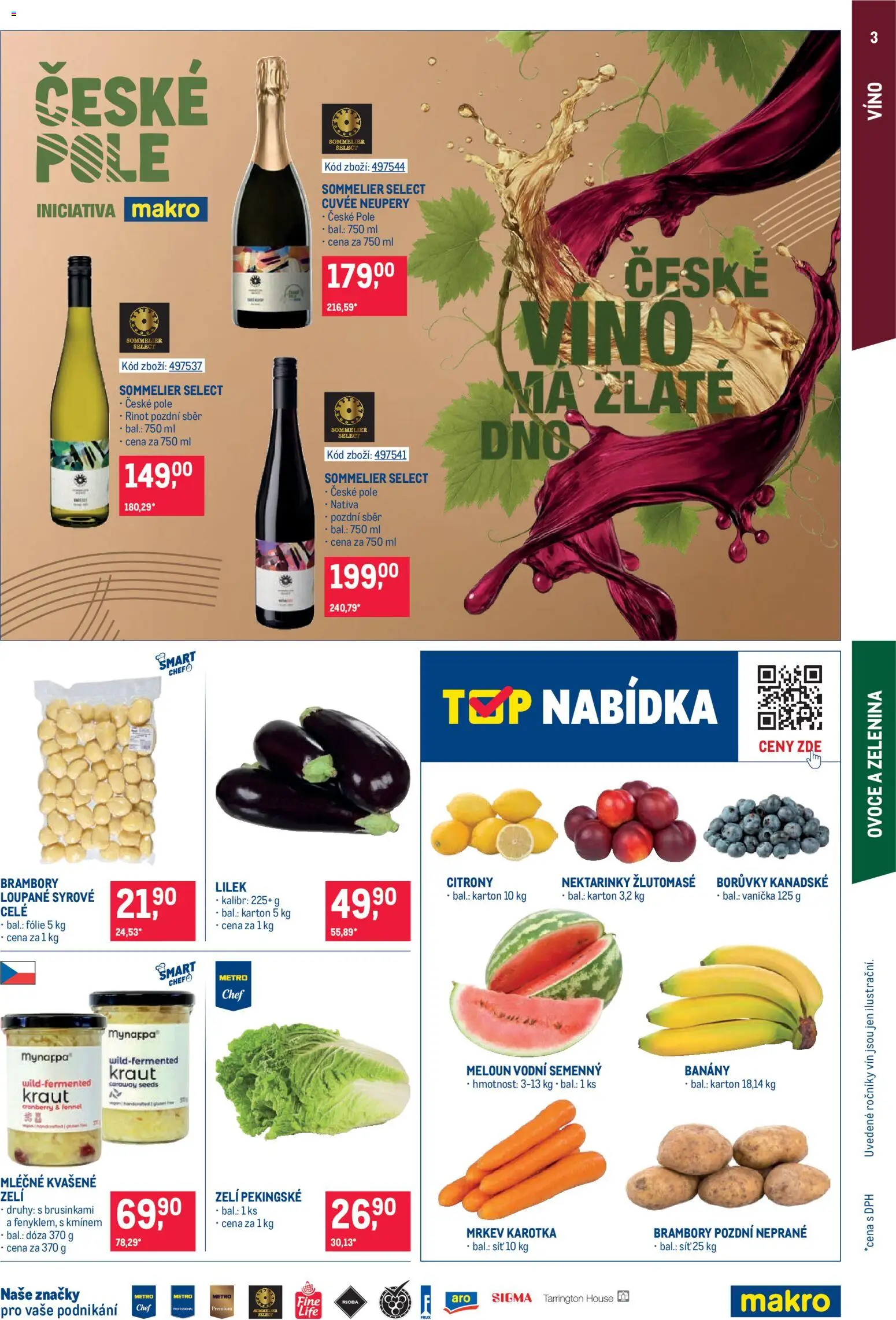 Makro leták - Gastronomie od 17.06.2026 | Strana: 3 | Produkty: Meloun, Nektarinky, Brambory, Meloun vodní