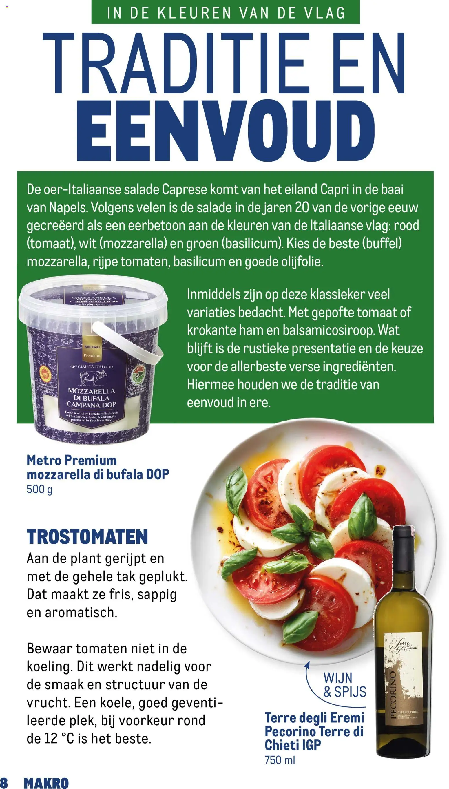 {H1} | Pagina: 8 | Producten: Tomaat, Ham, Tomaten, Mozzarella