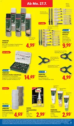 Náhled letáku Lidl Německo leták od 27.07.2026 | Strana: 33 | Produkty: Parkside