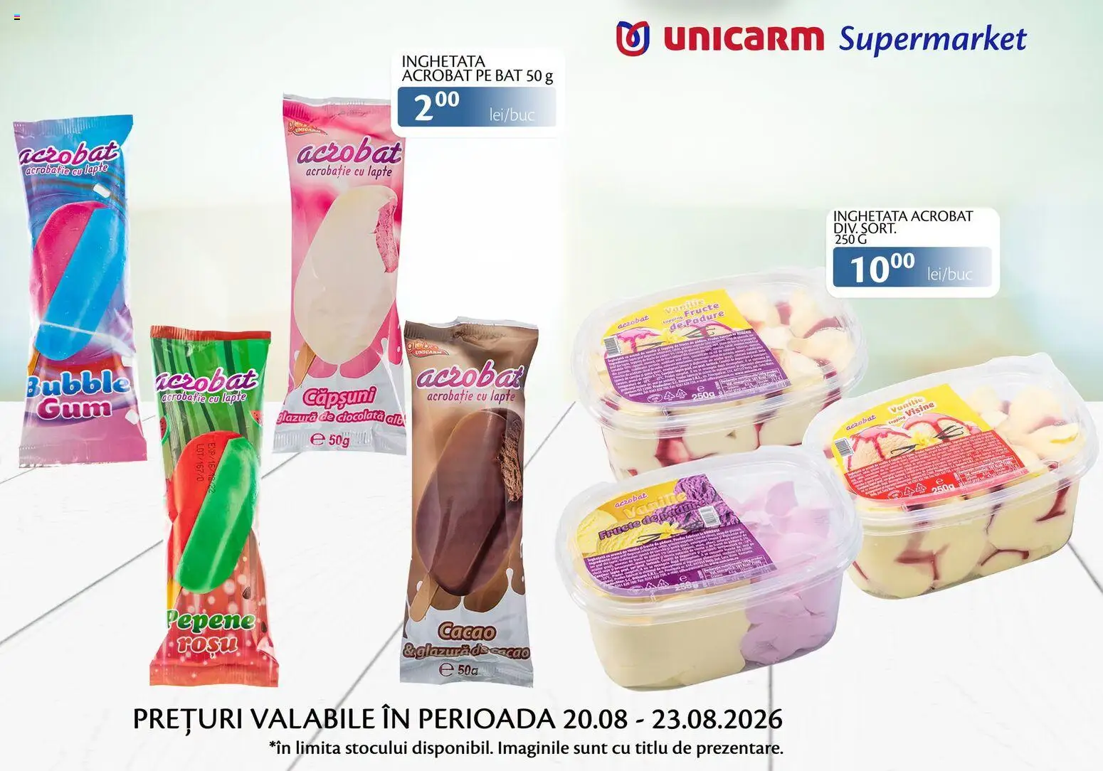 Noul catalog Unicarm – valabil de la 20.08.2026 | Pagină: 7 | Produse: Fructe de pădure, Lapte, Căpșuni, Fructe