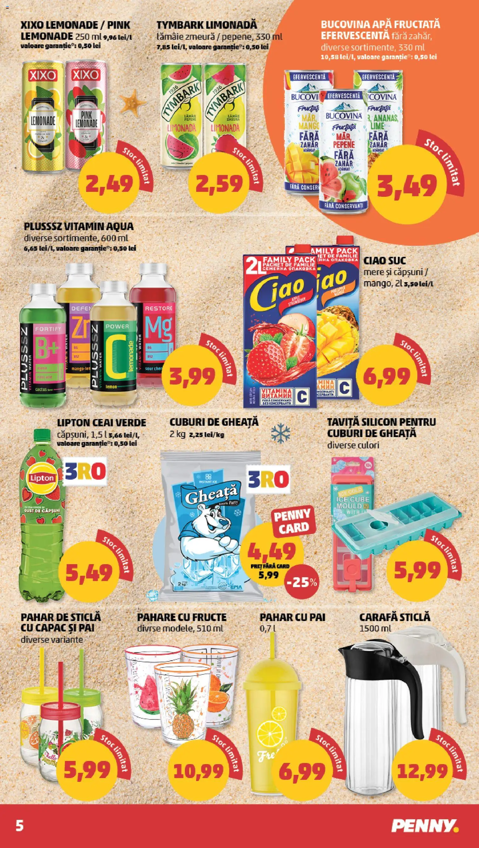 Noul catalog PENNY – valabil de la 17.06.2026 | Pagină: 5 | Produse: Carafă, Ceai, Fructe, Lămâie