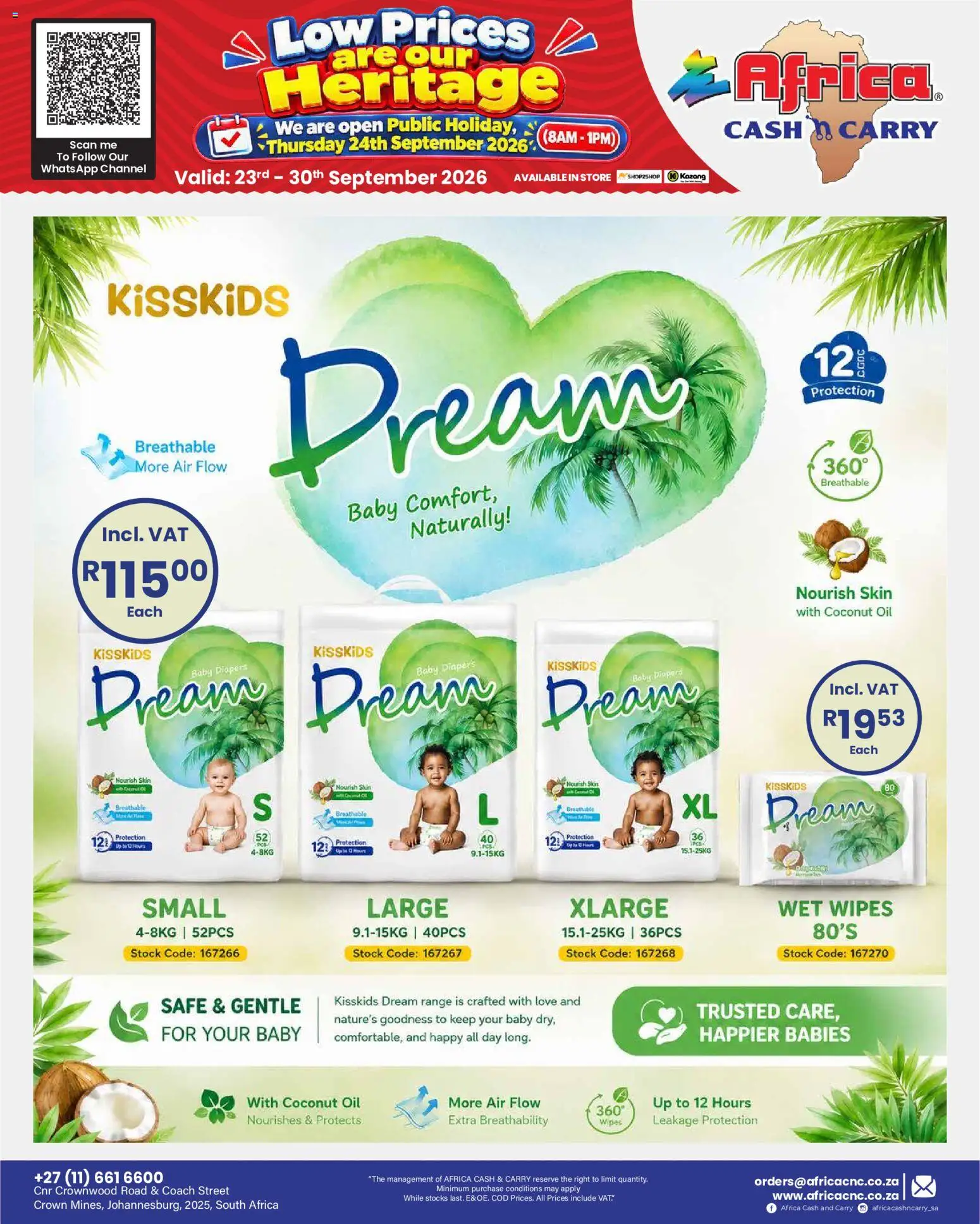 New Africa Cash & Carry catalogue – valid from 23/09/2026 | Page: 10 | Products: Oil, Stock, Coconut oil