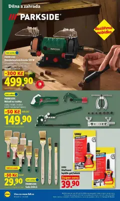 Náhled letáku Lidl aktuální leták od 01.10.2026 | Strana: 42 | Produkty: Parkside, Zahrada, Nůžky, Bruska