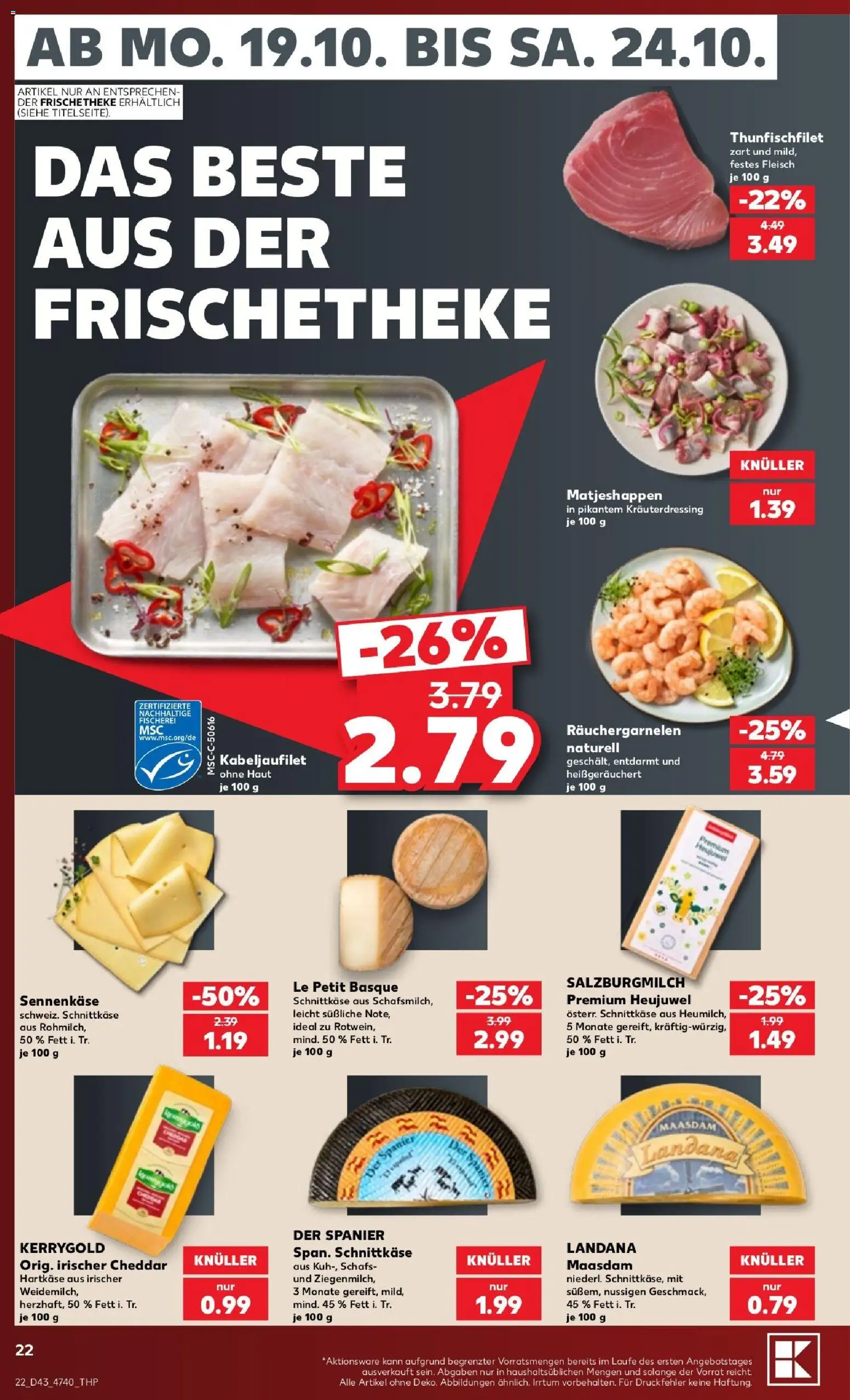 Kaufland Prospekt Hannover – gültig ab 19.10.2026 | Seite: 22 | Produkte: Fleisch
