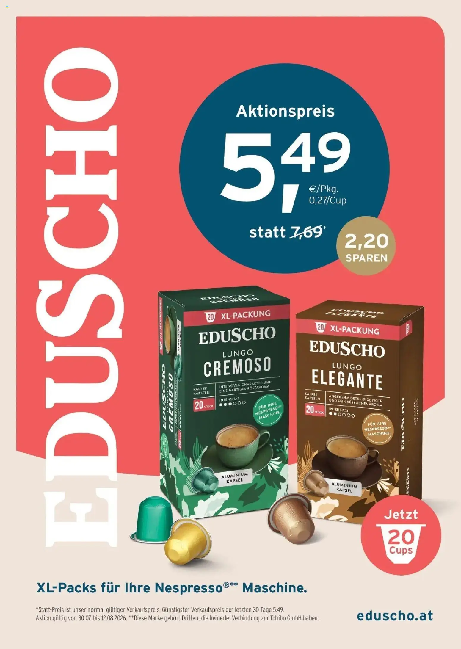 Tchibo Eduscho Tchibo Magazin von 05.08.2026 - Aktuelle Angebote | Seite: 26 | Produkte: Kaffee