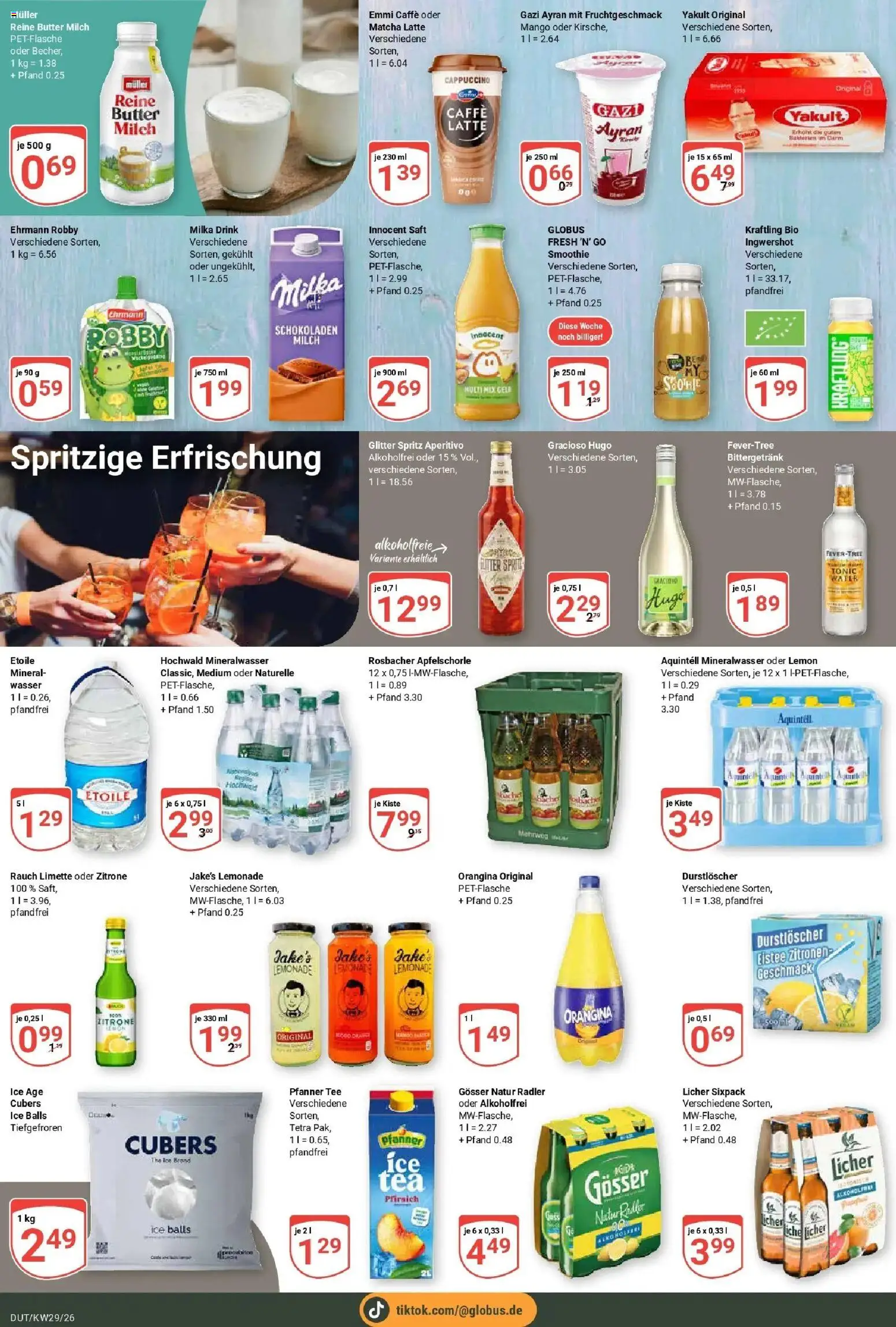 Globus Prospekt Wetzlar-Dutenhofen – gültig ab 13.07.2026 | Seite: 6 | Produkte: Butter, Zitrone, Pfirsich, Saft