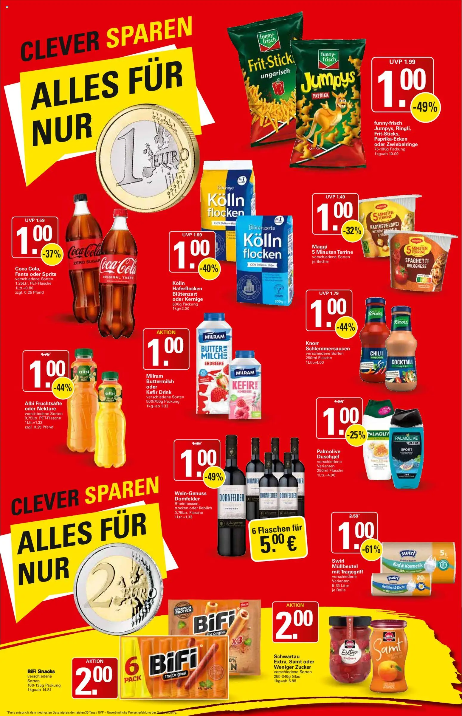 WEZ Prospekt – gültig ab 24.08.2026 | Seite: 10 | Produkte: Coca cola, Butter, Duschgel, Milram