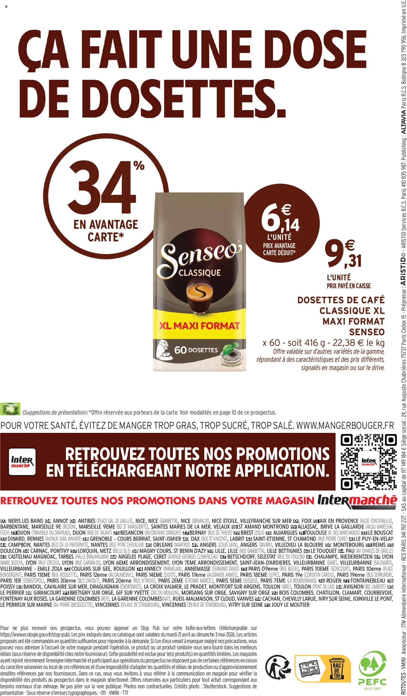 {H1} | Page: 12 | Produits: Senseo, Dosettes de café classique, Café