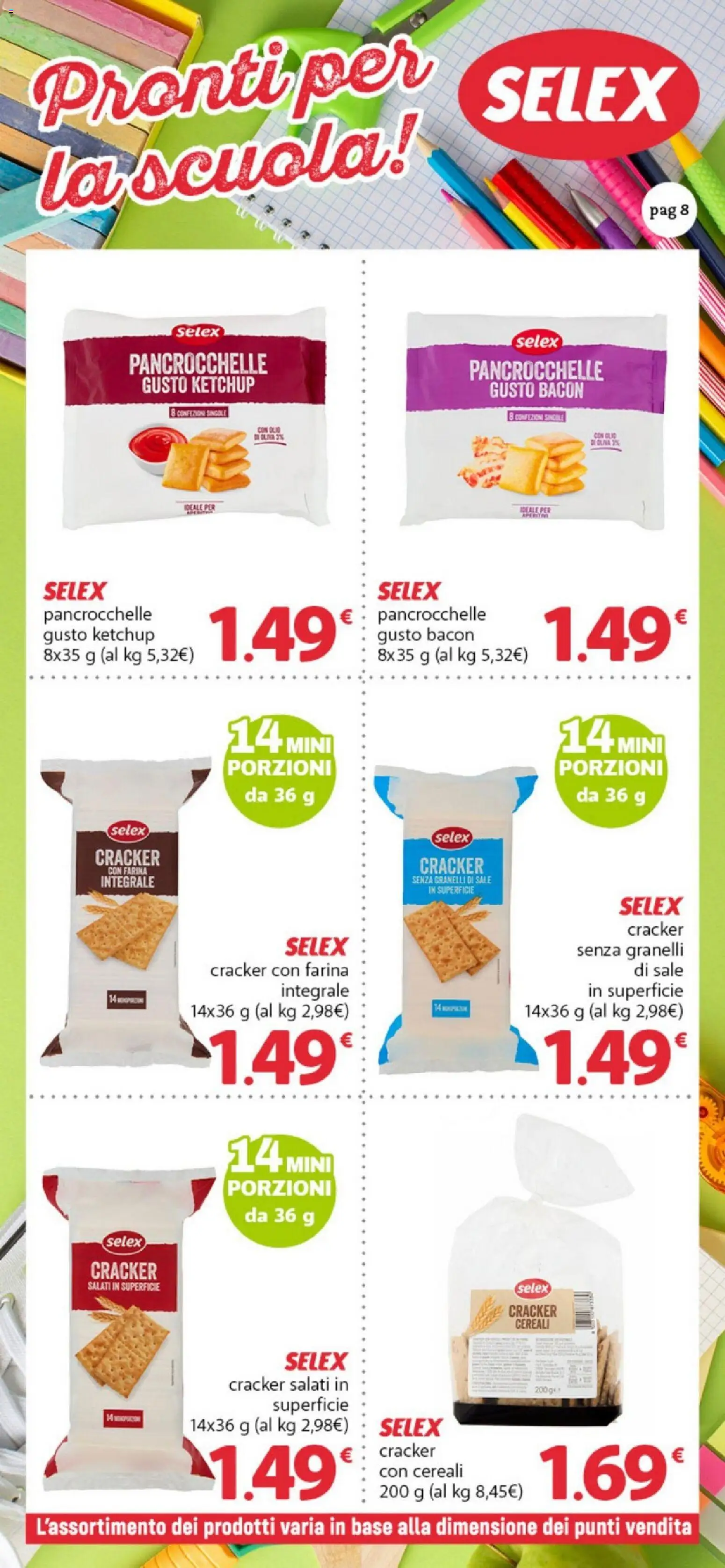 Volantino Famila del 11/09/2026 | Pagina: 8 | Prodotti: Ketchup, Sale, Cracker, Bacon