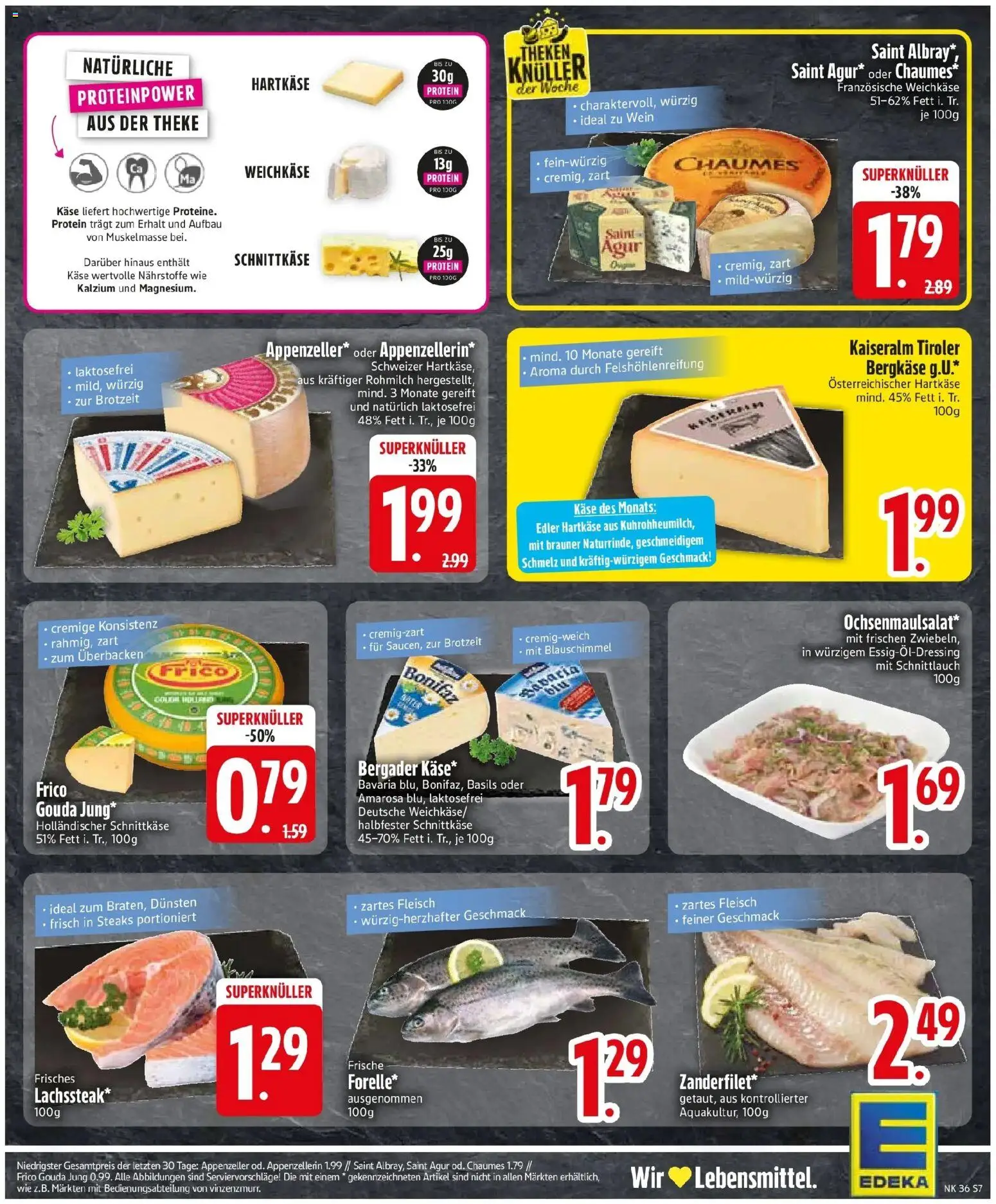 Edeka Prospekt Monheim (ab 31.08.2026) » Angebote Online | Seite: 9 | Produkte: Käse, Gouda, Wein, Fleisch