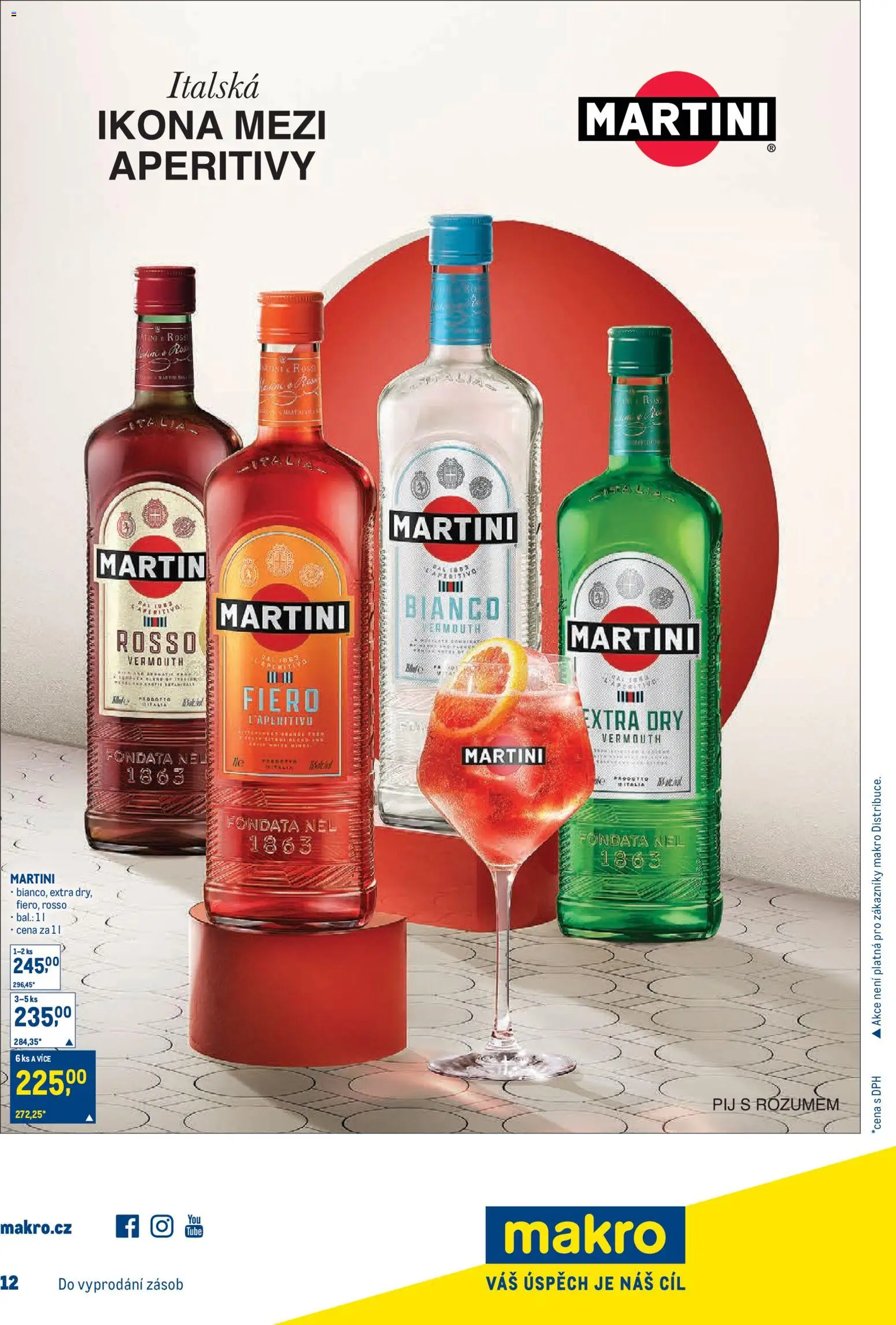 Makro leták - Pro milovníky jídla od 20.05.2026 | Strana: 26 | Produkty: Martini, Vermouth, Aperitivo