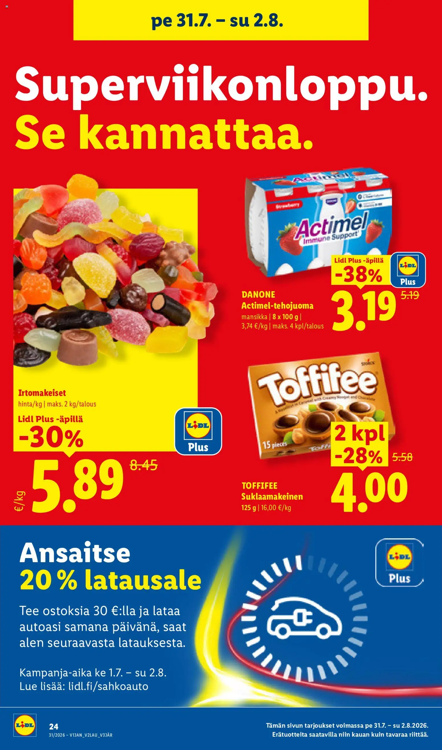 Lidl tarjoukset – voimassa 30/07/2026 alkaen | Sivu: 32 | Tuotteet: Irtomakeiset, Tee