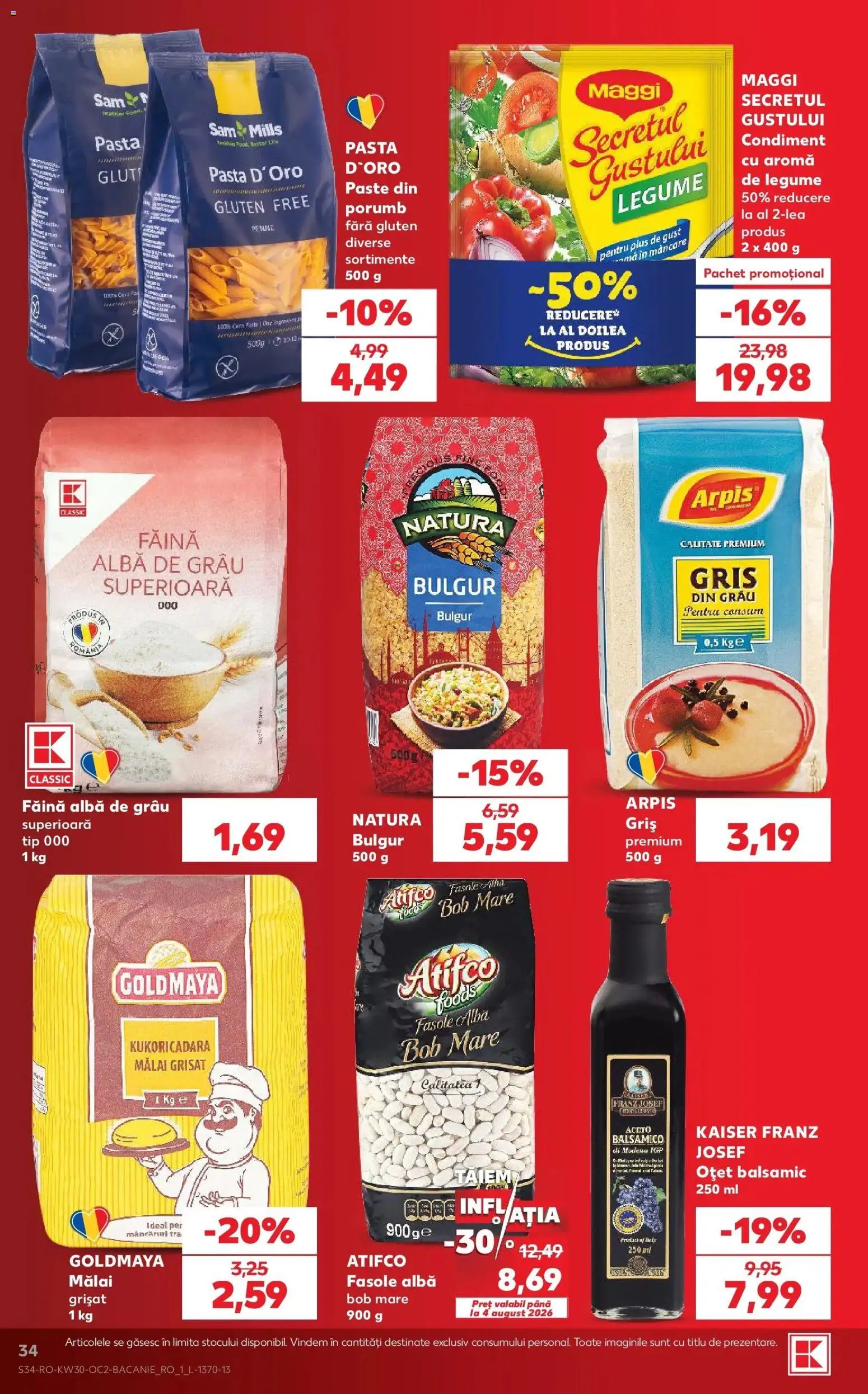 Noul catalog Kaufland – valabil de la 22.07.2026 | Pagină: 34 | Produse: Premium, Alba, Tip, Legume