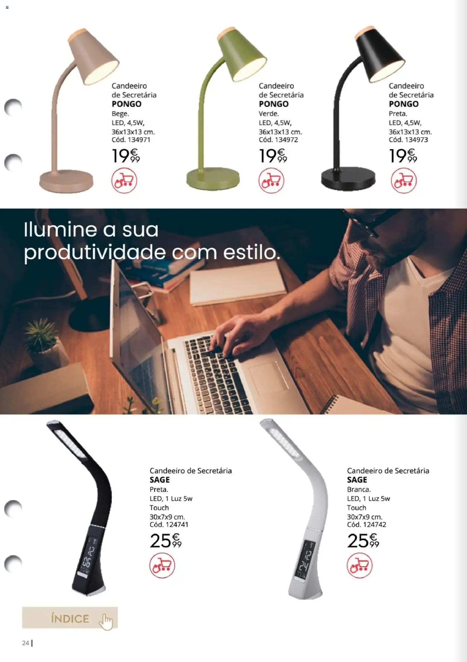 Conforama Escritórios for all │ válido de 12/08/2026 | Página: 24 | Produtos: Candeeiro