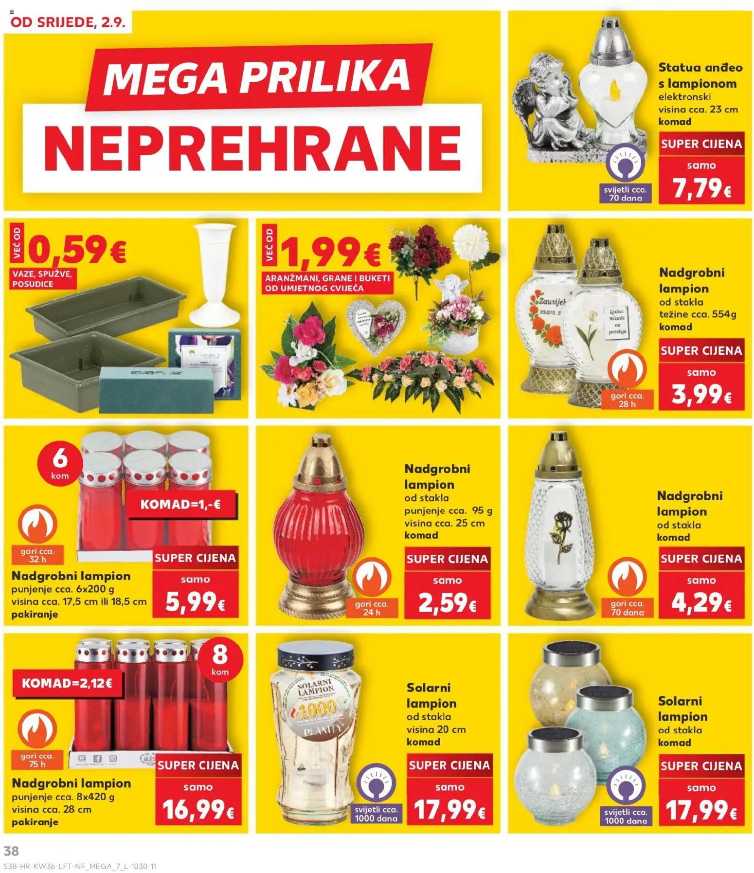 Kaufland katalog | vrijedi od 02.09.2026 | Stranica: 38 | Proizvodi: Lampion