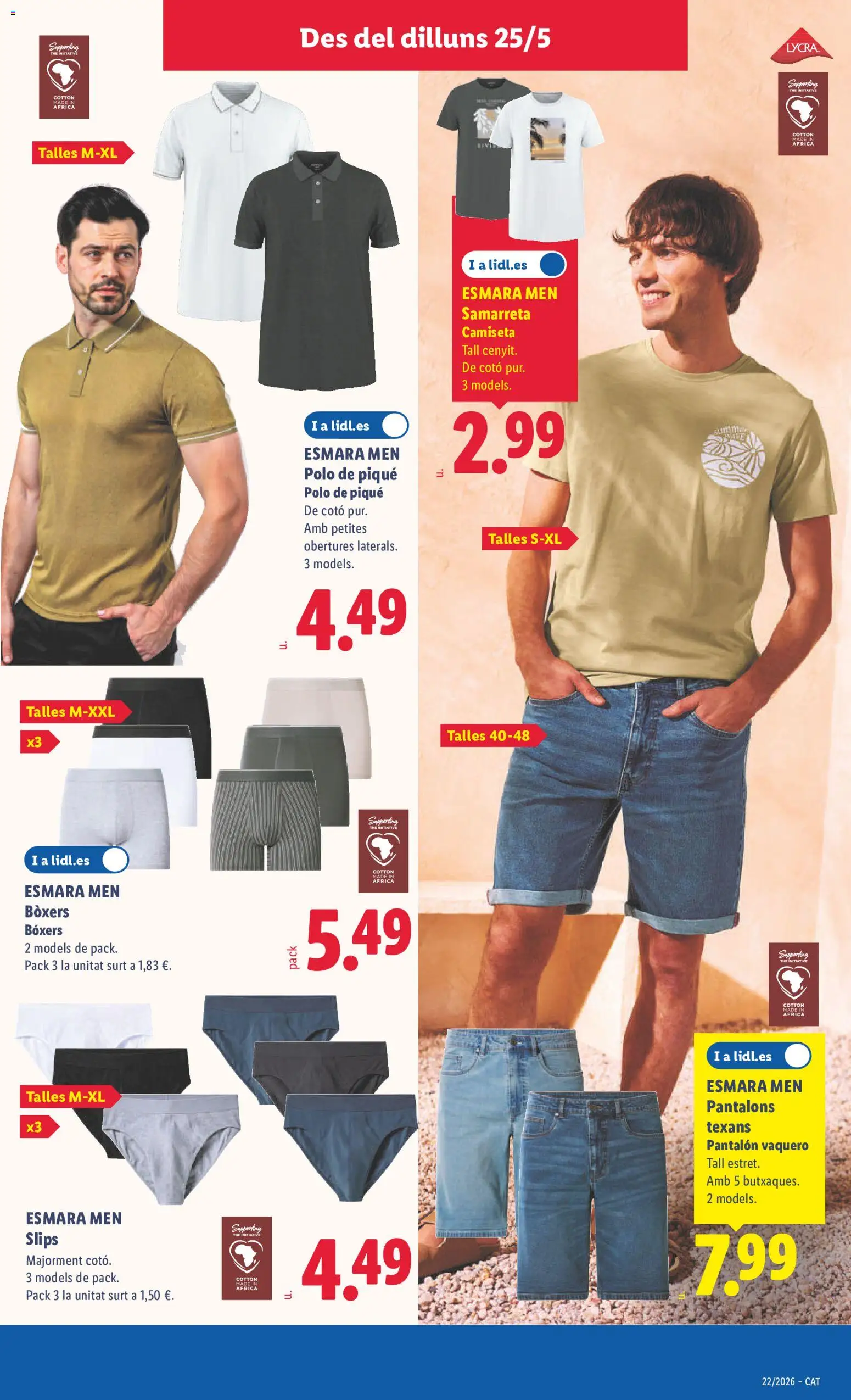 Lidl folleto de bazar │ válido desde el 25.05.2026 | Página: 19 | Productos: Boxers
