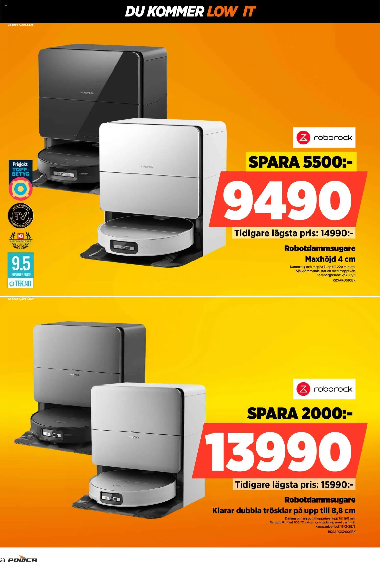 Power reklamblad aktuell från 09.03.2026 | Sida: 28 | Produkter: Topp, PC, Robotdammsugare