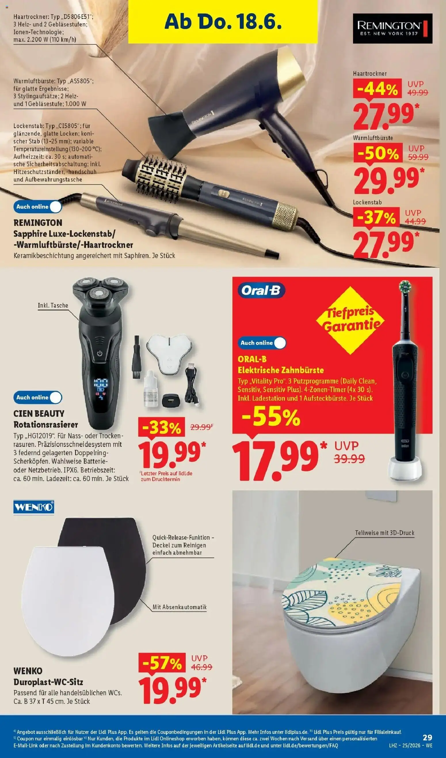 Lidl Prospekt Einbeck – gültig ab 15.06.2026 | Seite: 43 | Produkte: Tasche, Haartrockner, Batterie, Zahnbürste