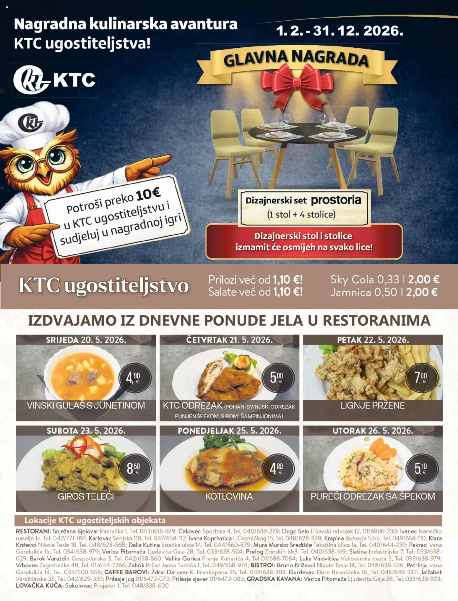 KTC katalog | vrijedi od 20.05.2026 | Stranica: 40 | Proizvodi: Sky Cola, Stol, Lignje, Jamnica