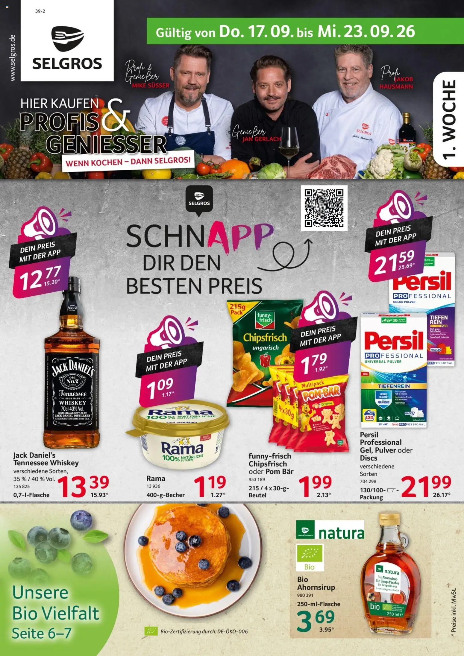 Selgros Donnerstag, 17. September Aktionspreise