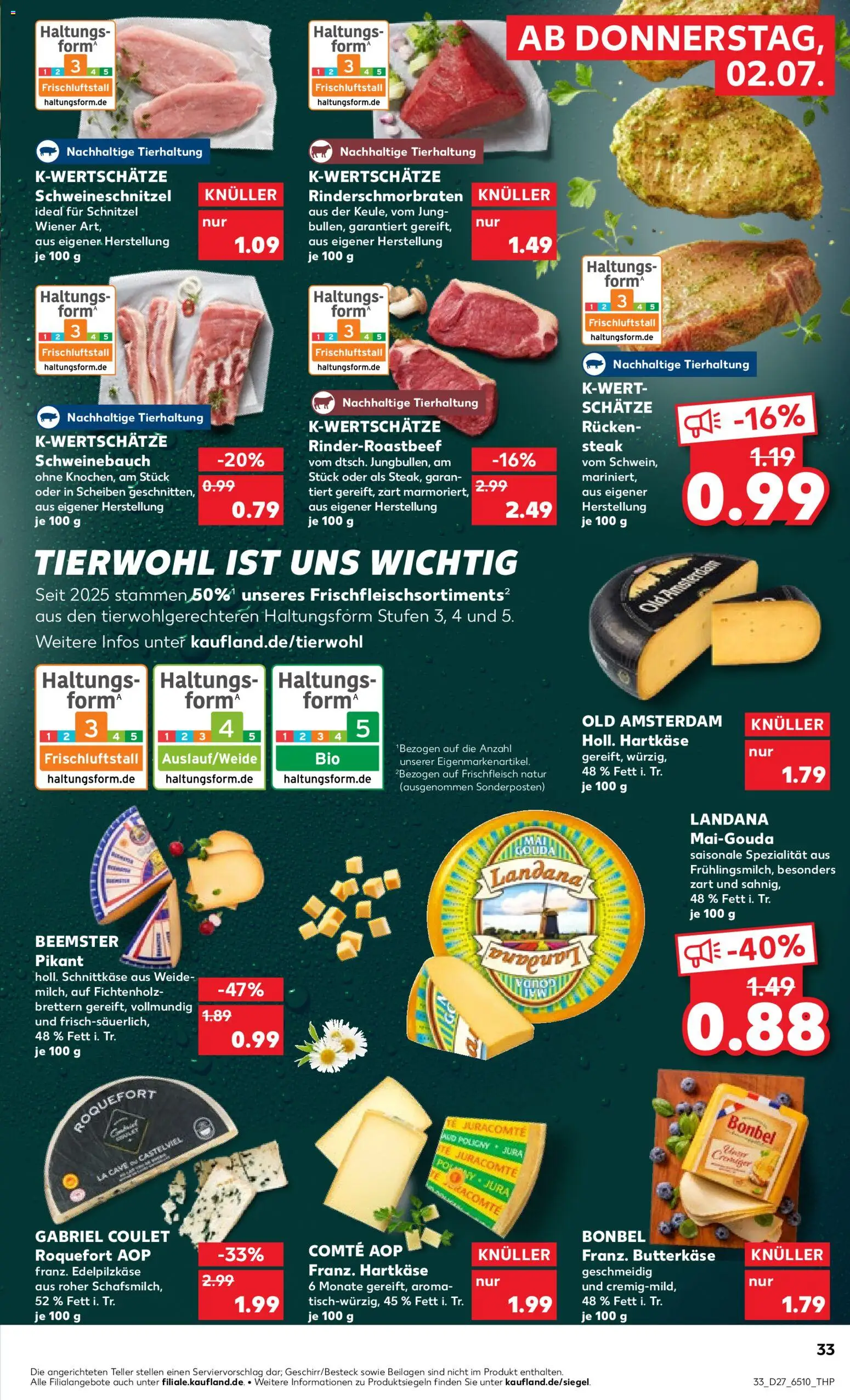 {H1} | Pagina: 33 | Producten: Steak, Schnitzel, Gouda, La