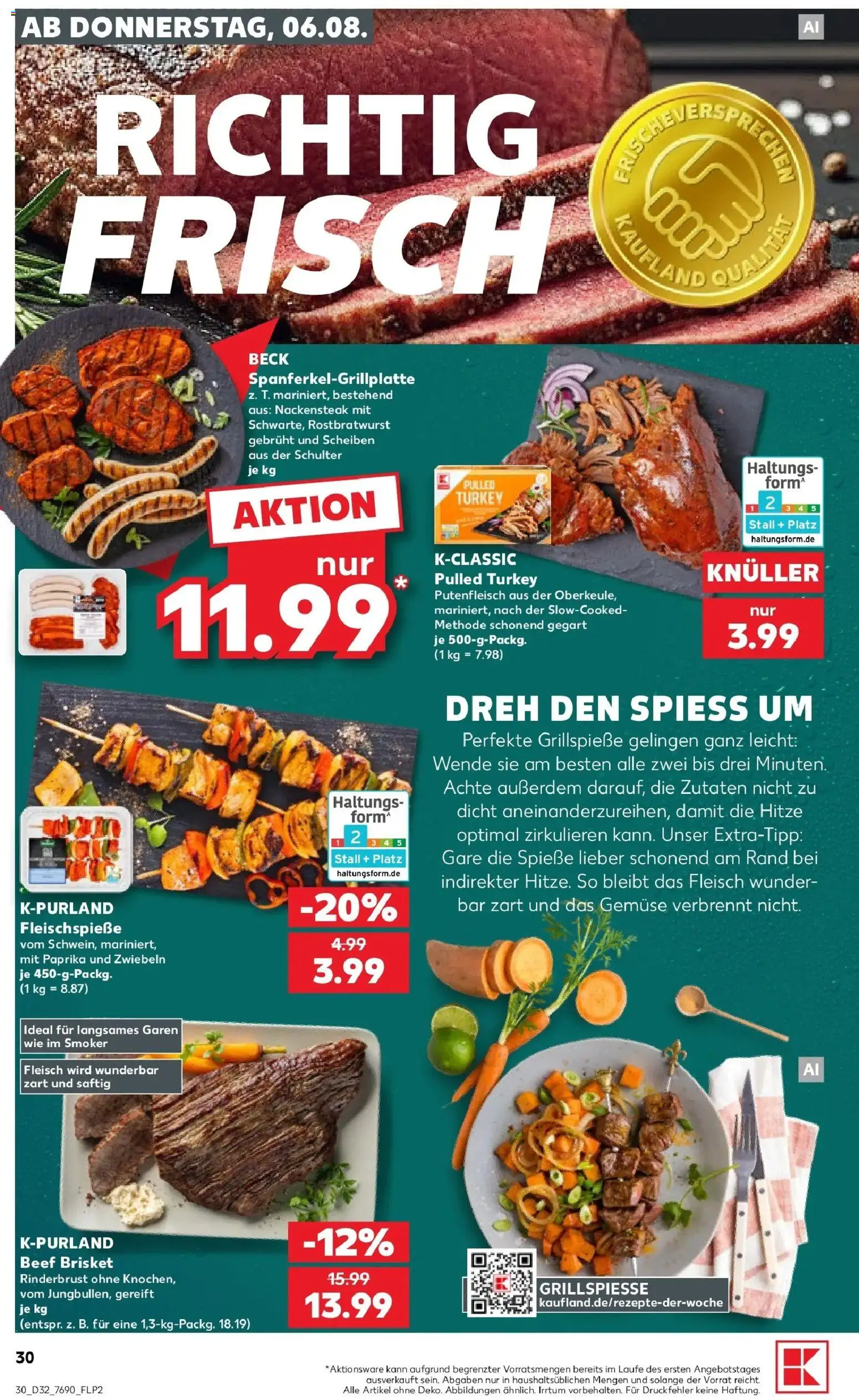 Kaufland Prospekt Freiburg Im Breisgau – gültig ab 03.08.2026 | Seite: 39 | Produkte: Spieße, Gemüse, Paprika, Fleisch