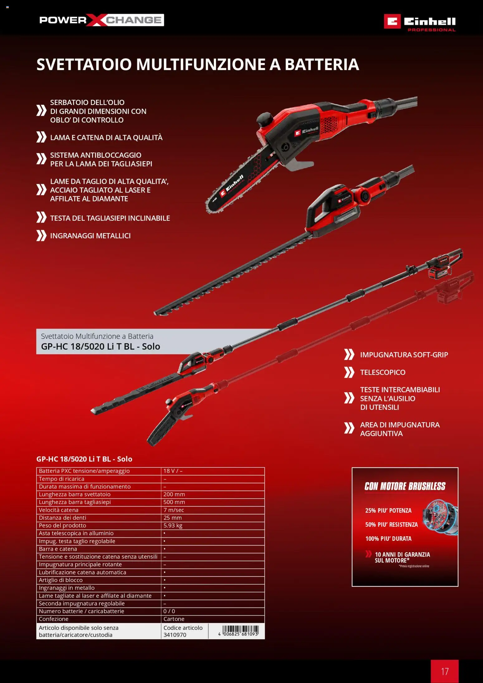 Volantino Einhell del 17.03.2026 | Pagina: 19 | Prodotti: Alluminio, Batteria, Batterie, Caricabatterie