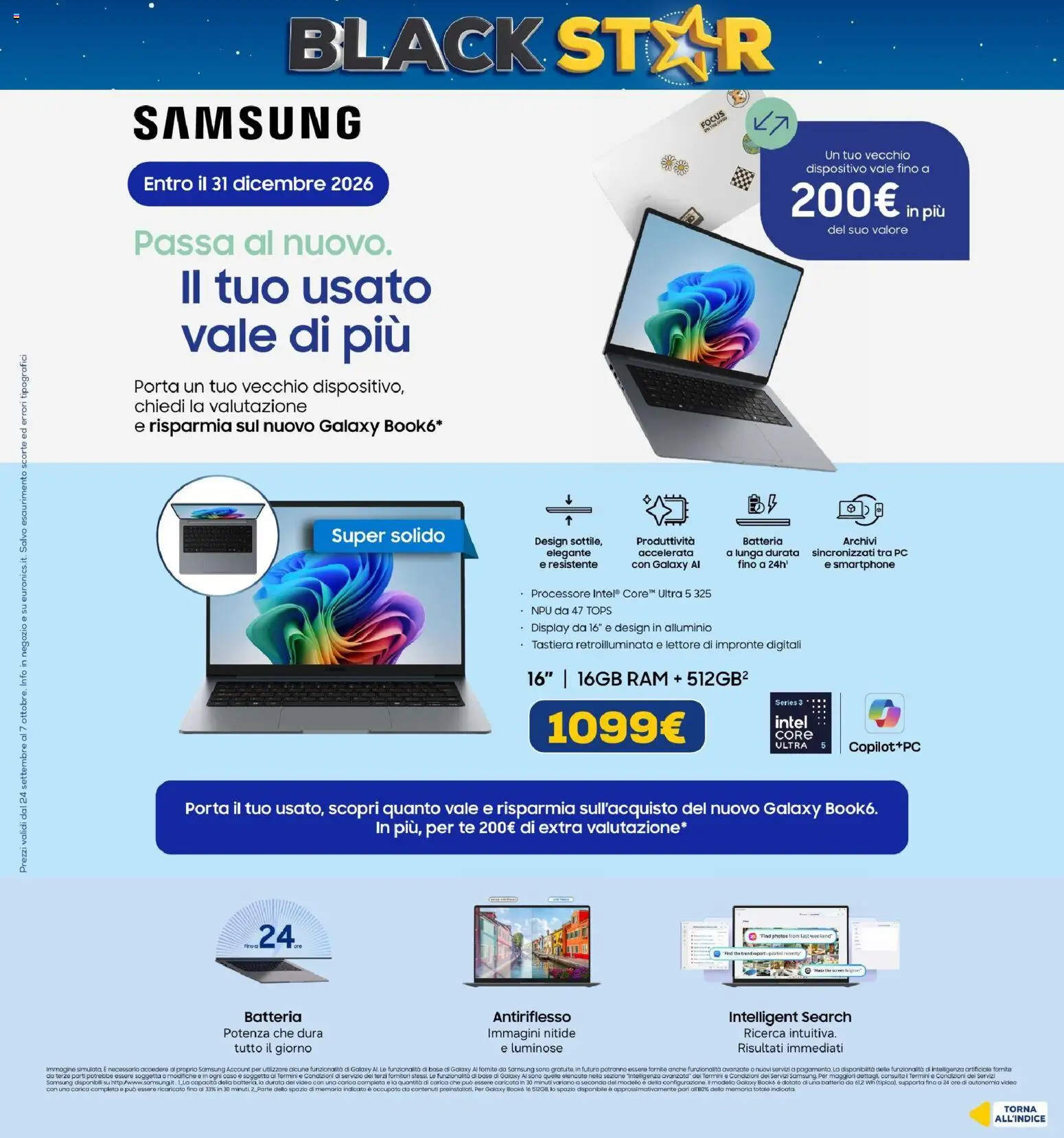 Volantino Euronics del 24/09/2026 | Pagina: 33 | Prodotti: Porta, Tastiera, Batteria, Samsung