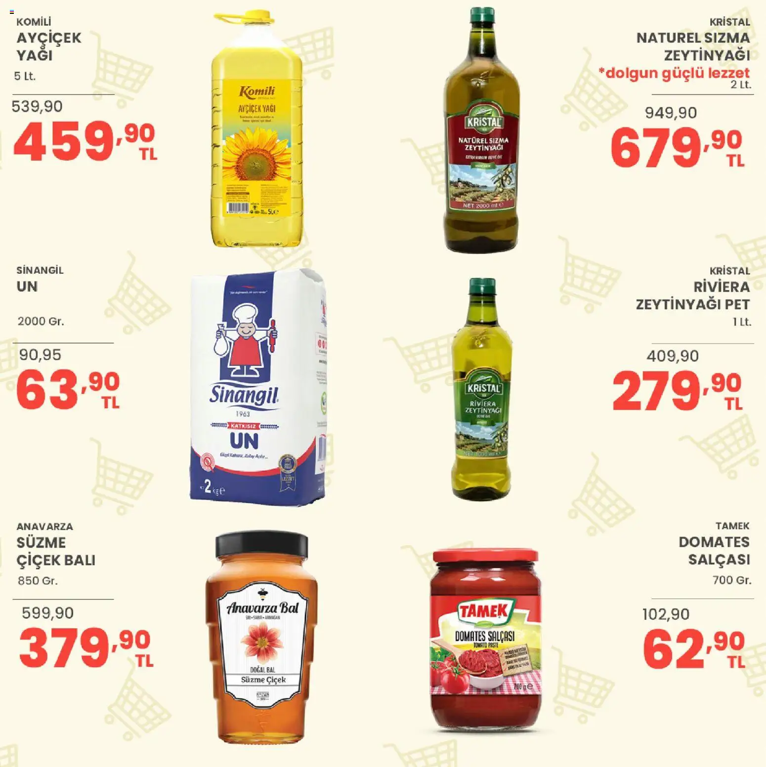 Sarıyer Katalog - 28 Ağustos 2026 tarihinden itibaren geçerlidir | Sayfa: 19 | Ürünler: Sızma zeytinyağı, Domates, Zeytinyağı