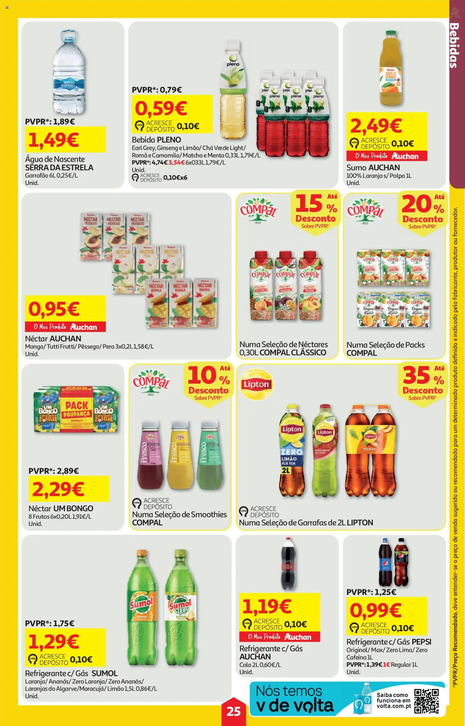 Auchan folheto │ válido de 07.05.2026 | Página: 25 | Produtos: Agua, Matcha, Chá, Bebida
