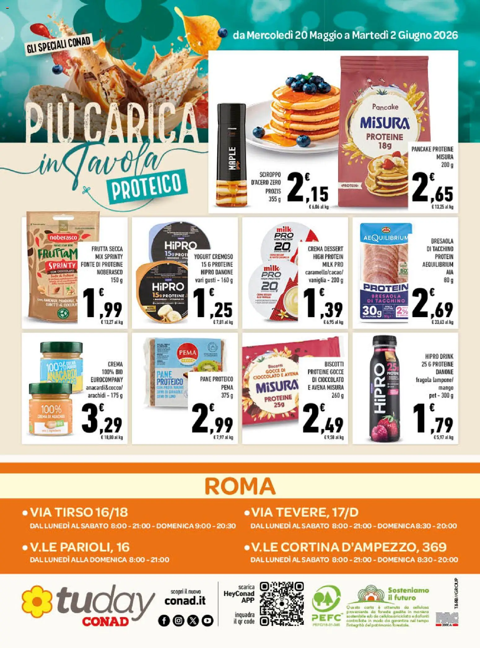 Volantino Conad del 20.05.2026 | Pagina: 16 | Prodotti: Yogurt, Bresaola, Anacardi, Arachidi