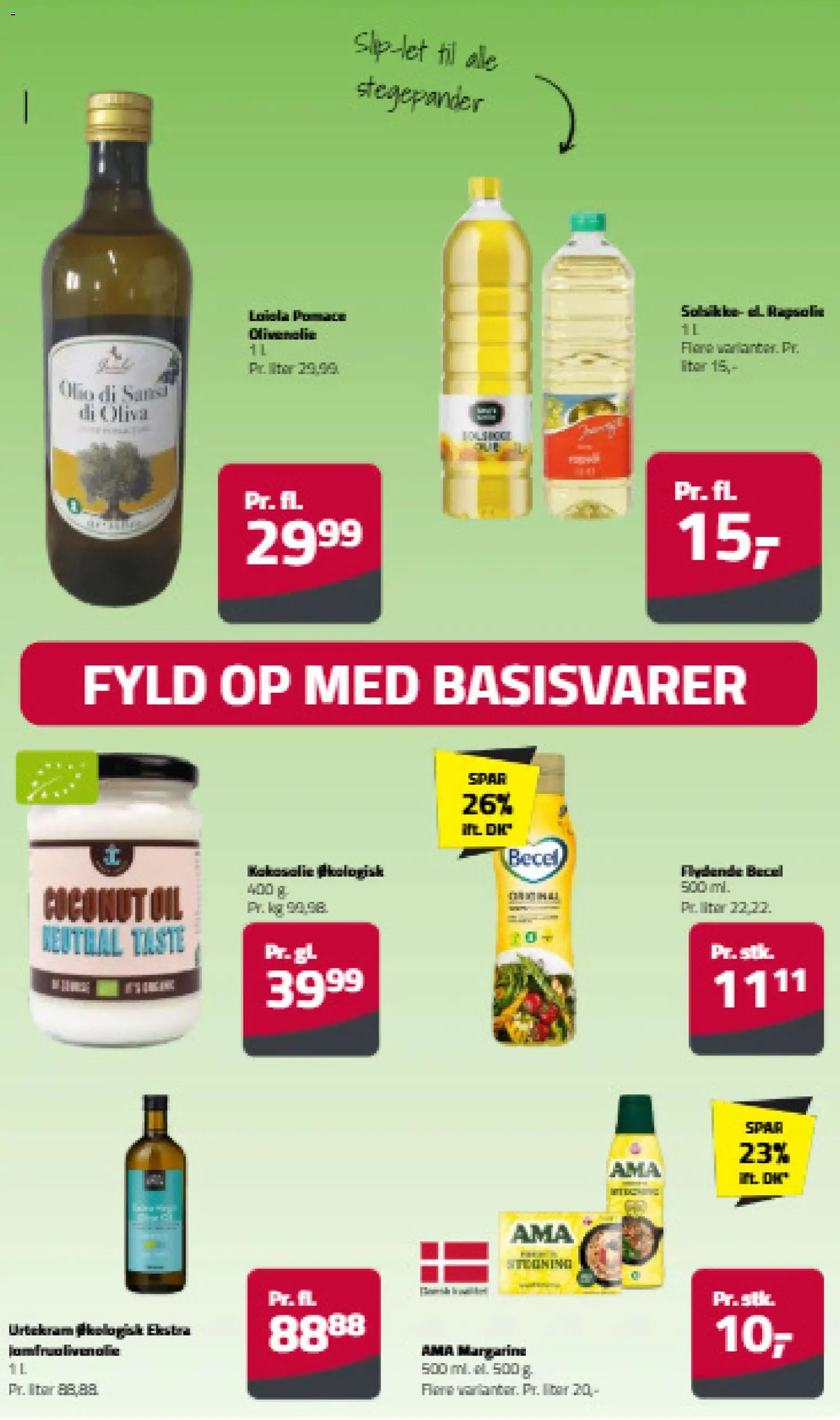 Fleggaard tilbudsavis – gyldig fra 05/08/2026 | Side: 5 | Produkter: Rapsolie, Kokosolie, Margarine, Olivenolie