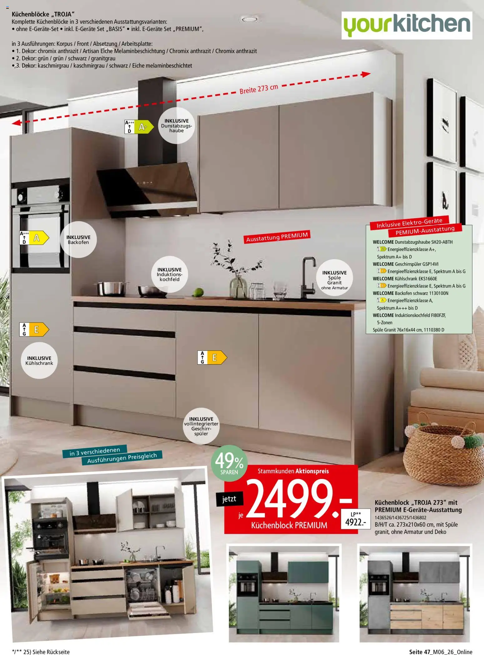 Zurbrüggen Z2-unschlagbar günstig – gültig ab 01.05.2026 | Seite: 47 | Produkte: Geschirrspüler, Kühlschrank, Armatur, Backofen