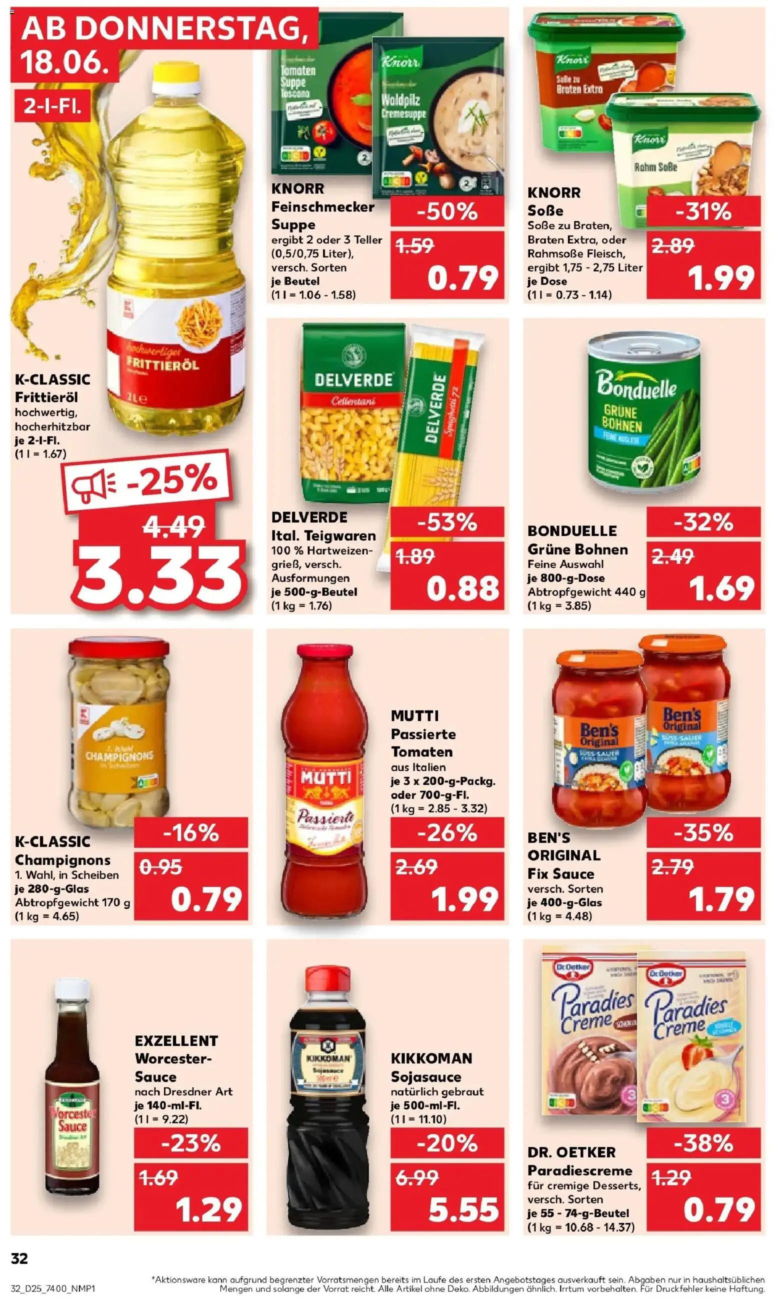 Kaufland Prospekt Finsterwalde – gültig ab 15.06.2026 | Seite: 41 | Produkte: Tomaten, Creme, Champignons, Soße