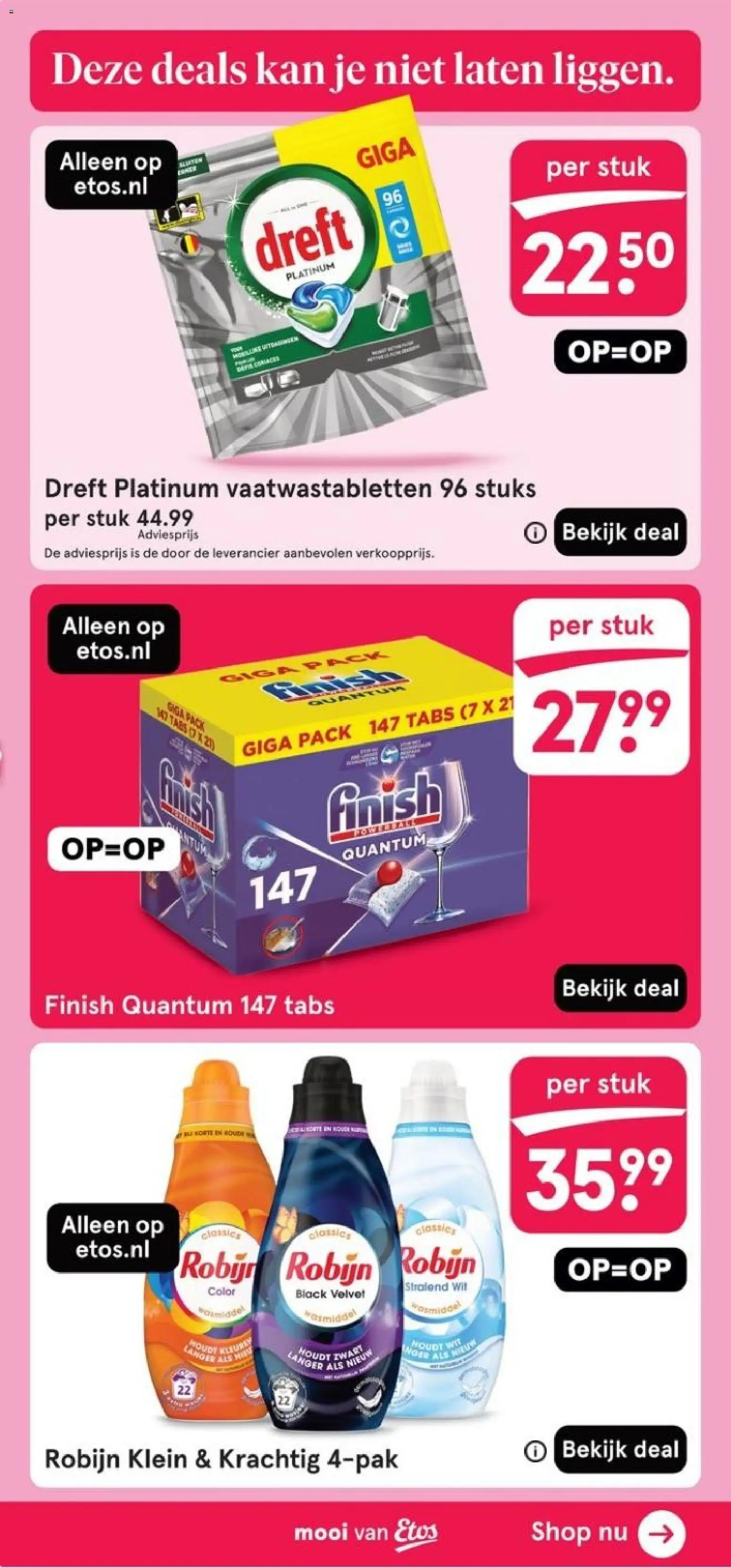 {H1} | Pagina: 46 | Producten: Robijn, Kan, Vaatwastabletten