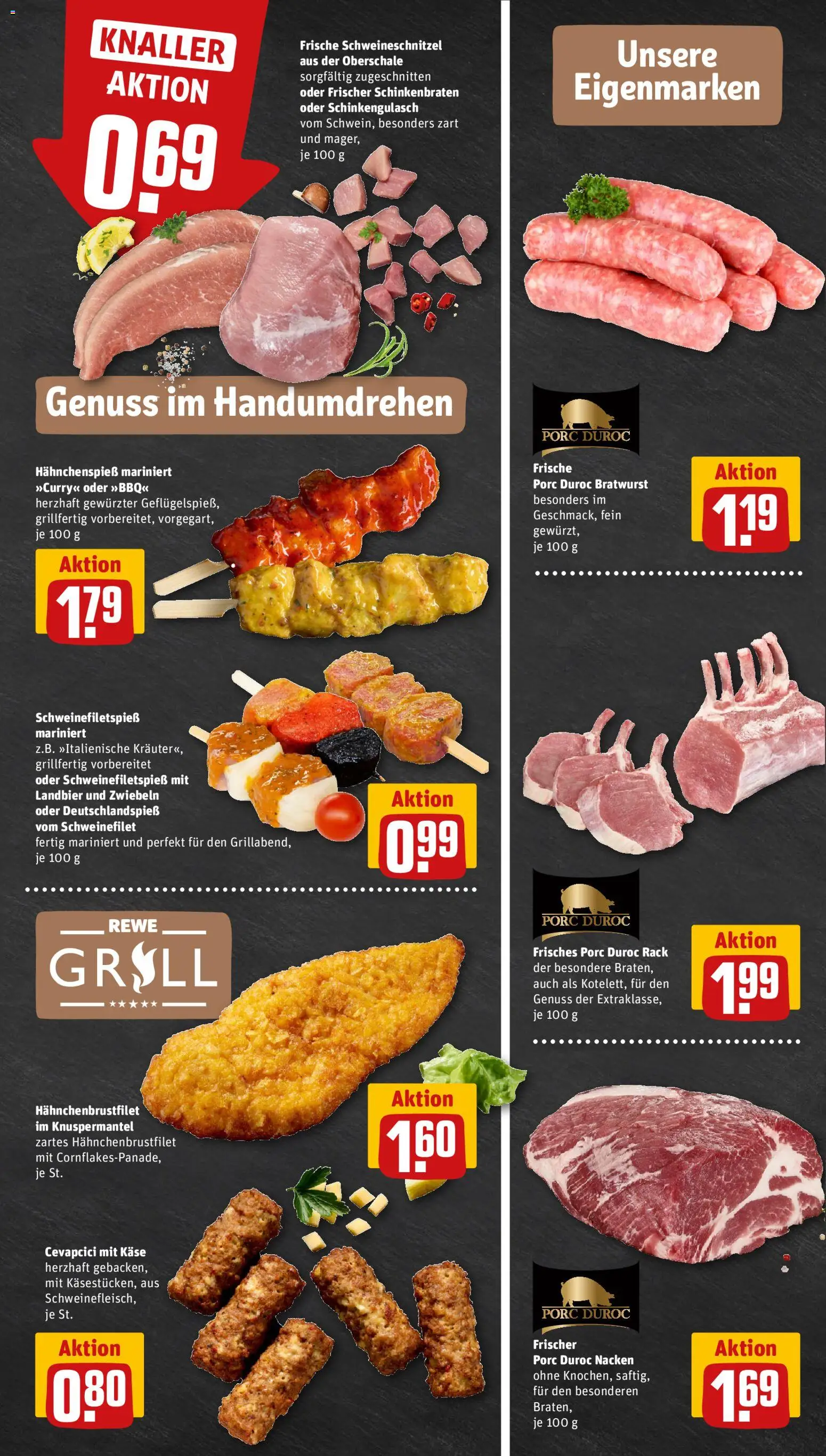 Rewe ihr Kaufpark Prospekt – gültig ab 07.09.2026 | Seite: 9 | Produkte: Käse, Bratwurst, Cevapcici, Zwiebeln