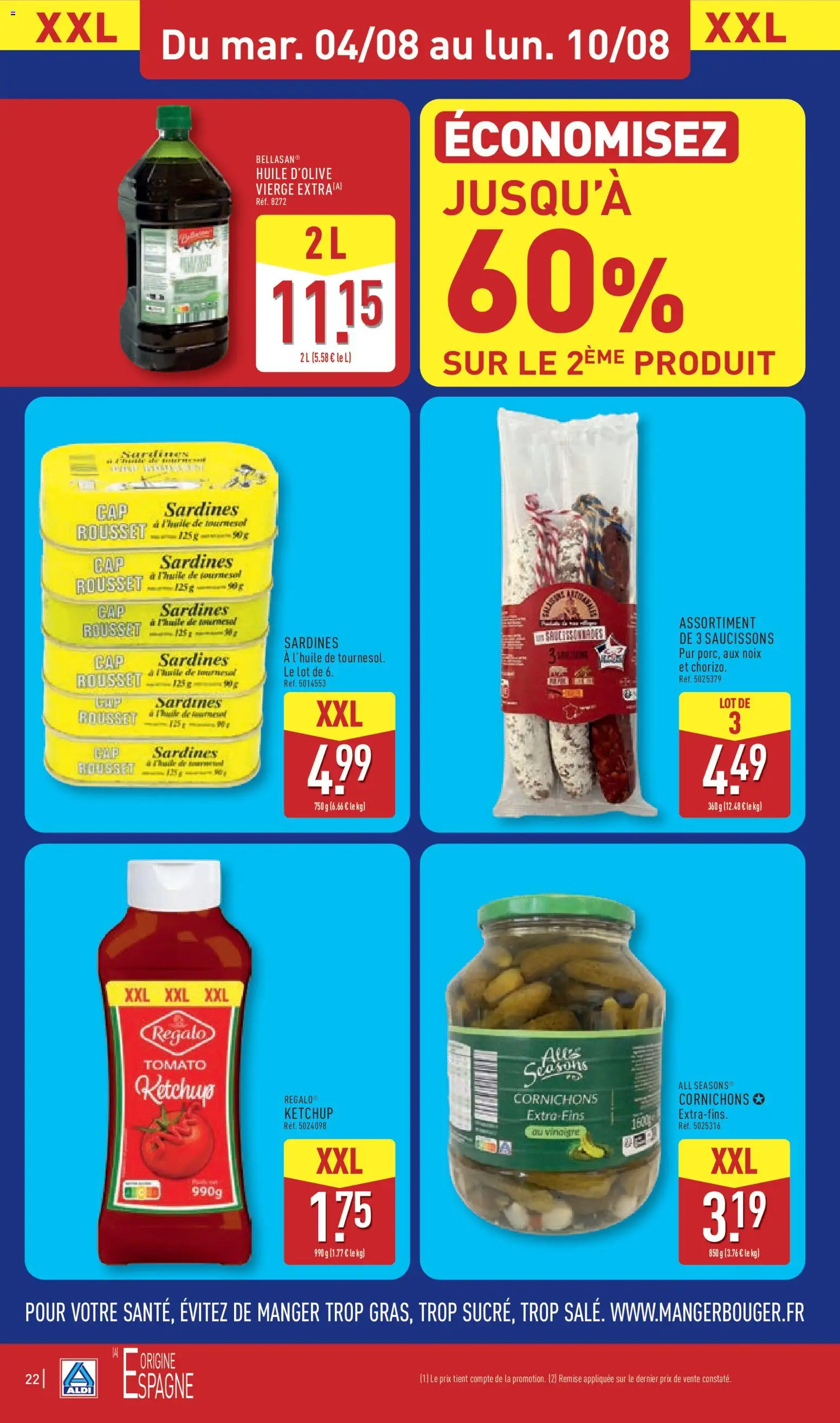 {H1} | Page: 24 | Produits: Olive, Huile D'olive, Sardines, Ketchup