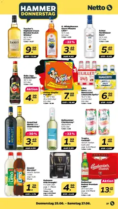 Netto Prospekt ab 22.06.2026 gültig | Seite: 31 | Produkte: Likör, Lillet, Granini, Budweiser