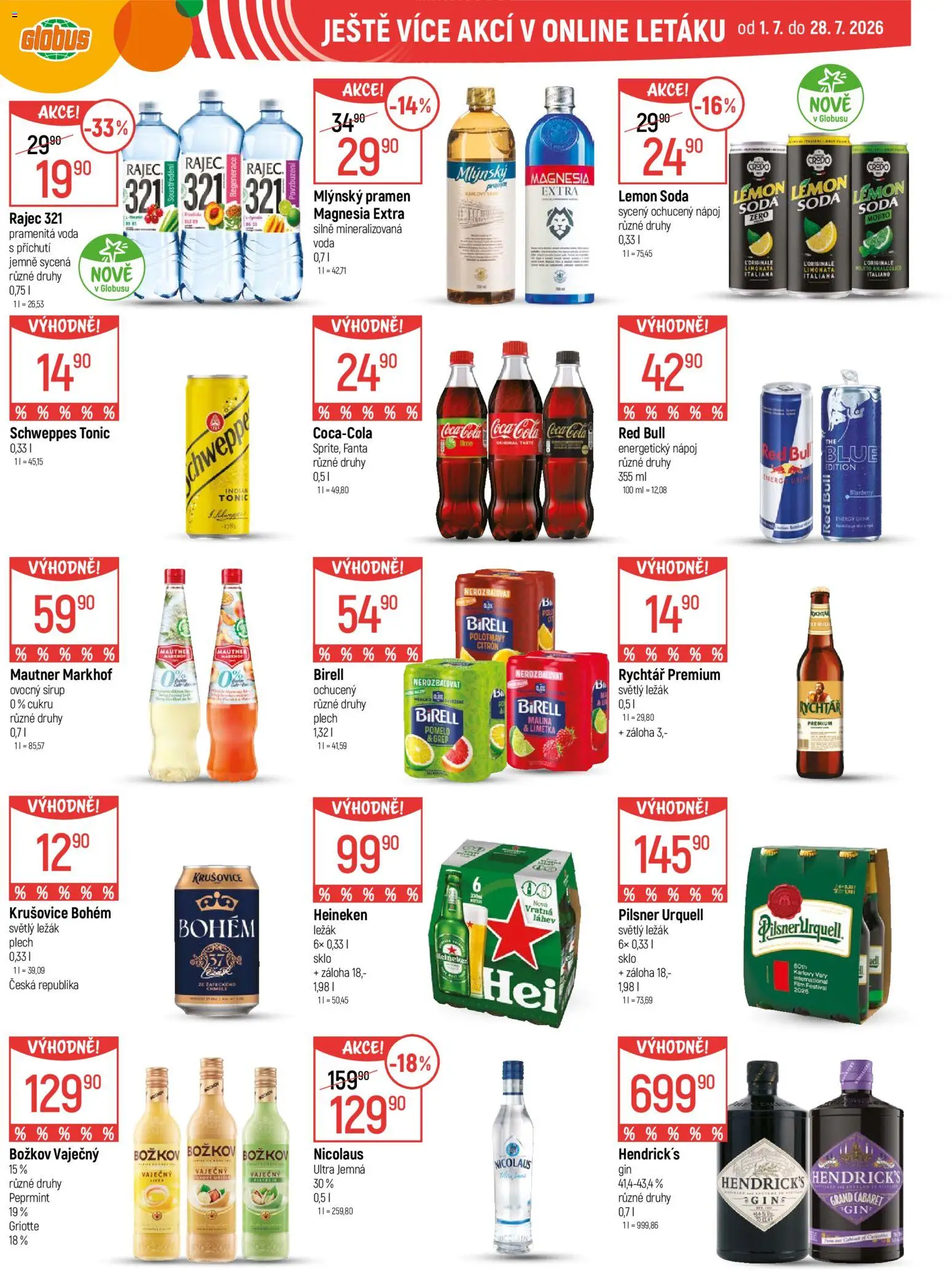 Globus leták od 15.07.2026 | Strana: 51 | Produkty: Fanta, Pilsner Urquell plech, Krušovice, Red Bull