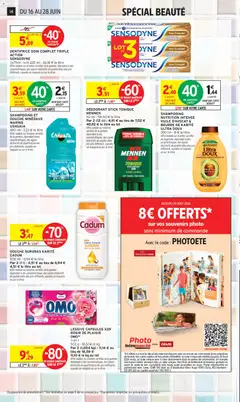Intermarché - Prévisualisation de LESSIVE CAPSULES X29 ROSIR DE PLAISIR, OMO(b) 3 en 1 502 g - 18,51 € le kg Par 2 (1,004 kg) : 11,14 € au lieu de 18,58 € 11,10 € le kg au lot valide à partir de 16.06.2026 | Page: 14