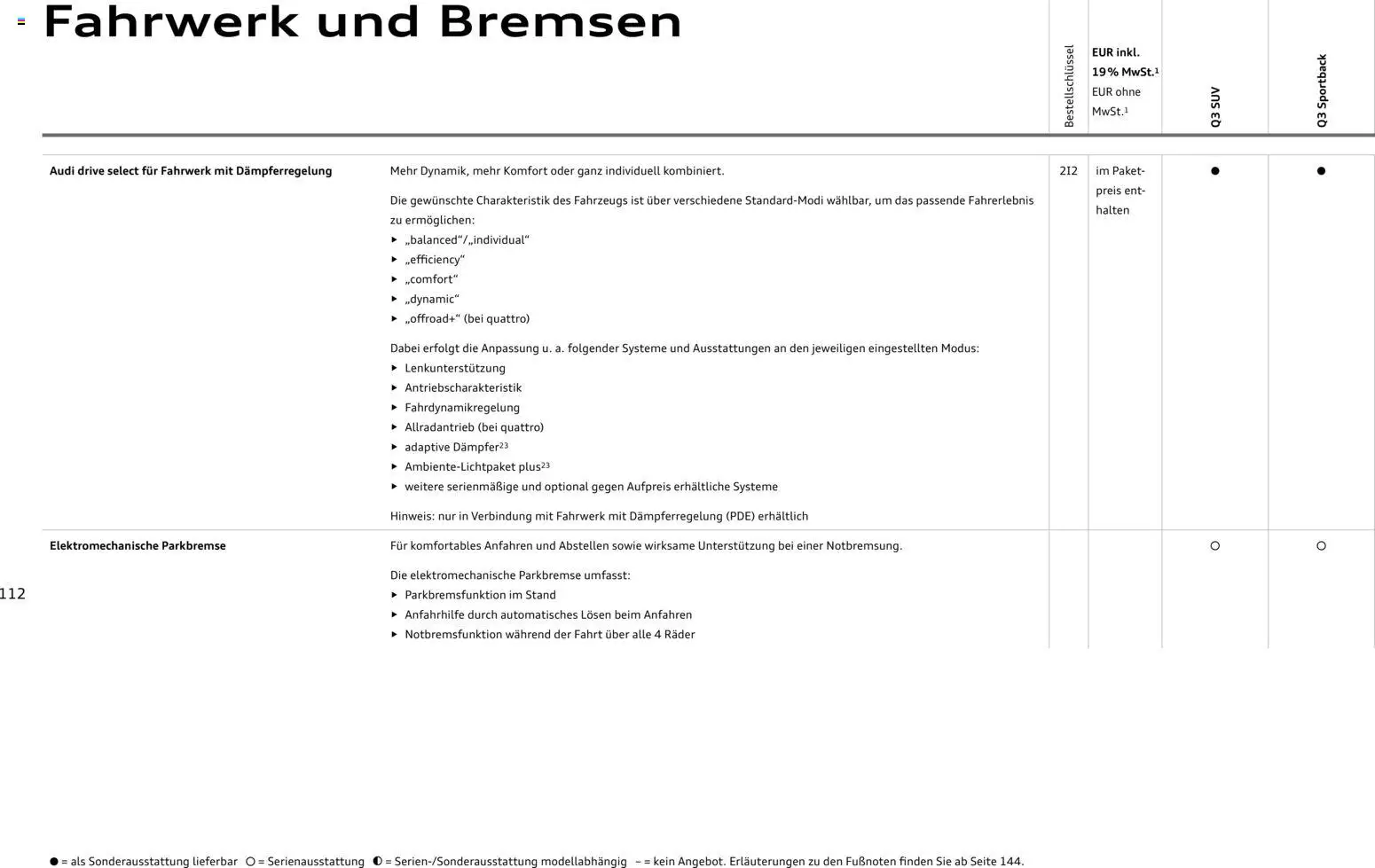 Audi Q3 – gültig ab 02.10.2026 | Seite: 112